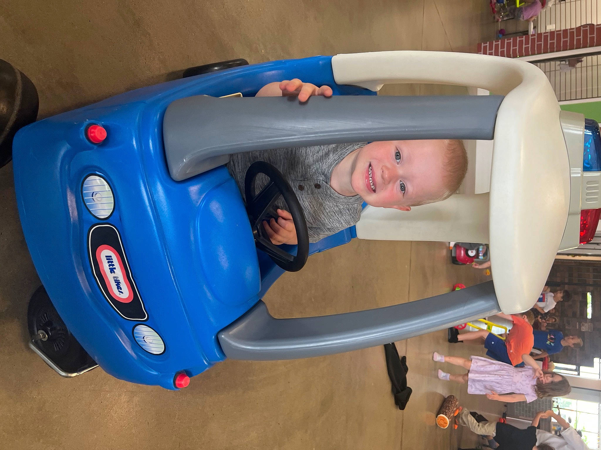 Dexter joined the competition — help win amazing prizes! auto_part, automotive_design, automotive_exterior, baby, baby_products, bumper, car, child, electric_blue, fun, hat, helmet, hood, joy, machine, motor_vehicle, person, personal_protective_equipment, smile, toddler