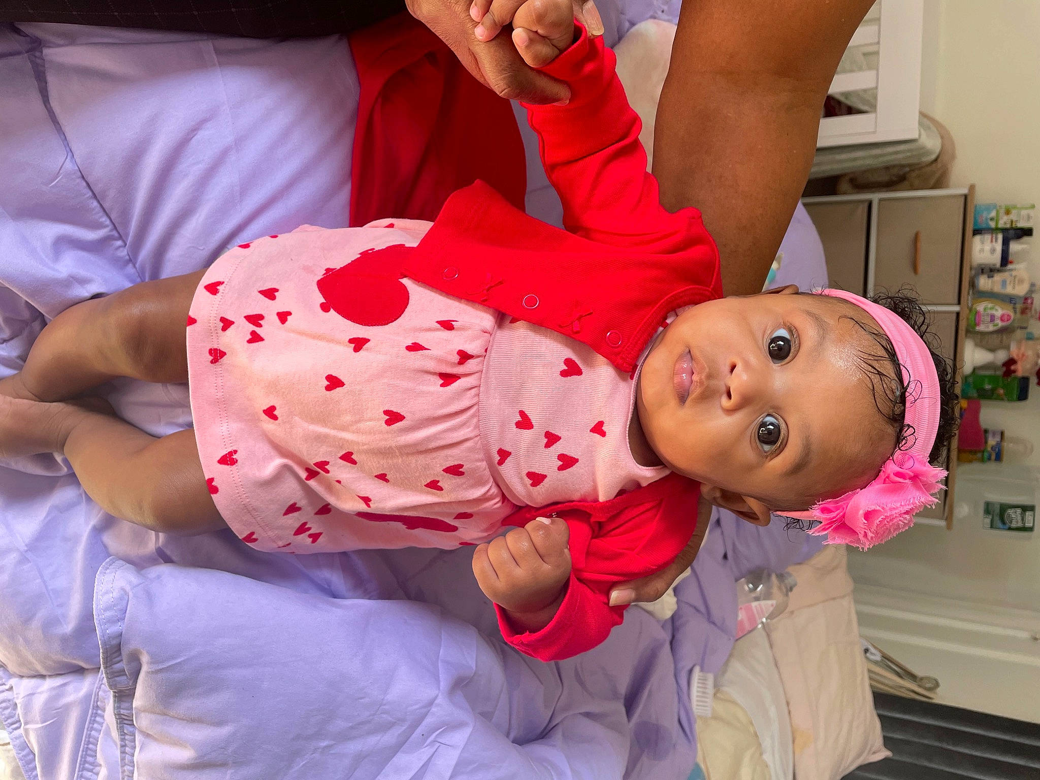 Amarie joined the competition — help win amazing prizes! abdomen, arm, baby, child, comfort, elbow, event, fun, happy, joint, kitchen_appliance, mammal, mouth, person, pink, smile, textile, thigh, toddler, trunk