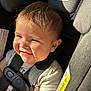 Dora is registered to the contest to win money with this photo: accessories, baby, belt, bodypart, car, car_interior, carseat, cushion, face, finger, hand, happy, head, homedecor, person, photography, portrait, smile, transportation, vehicle