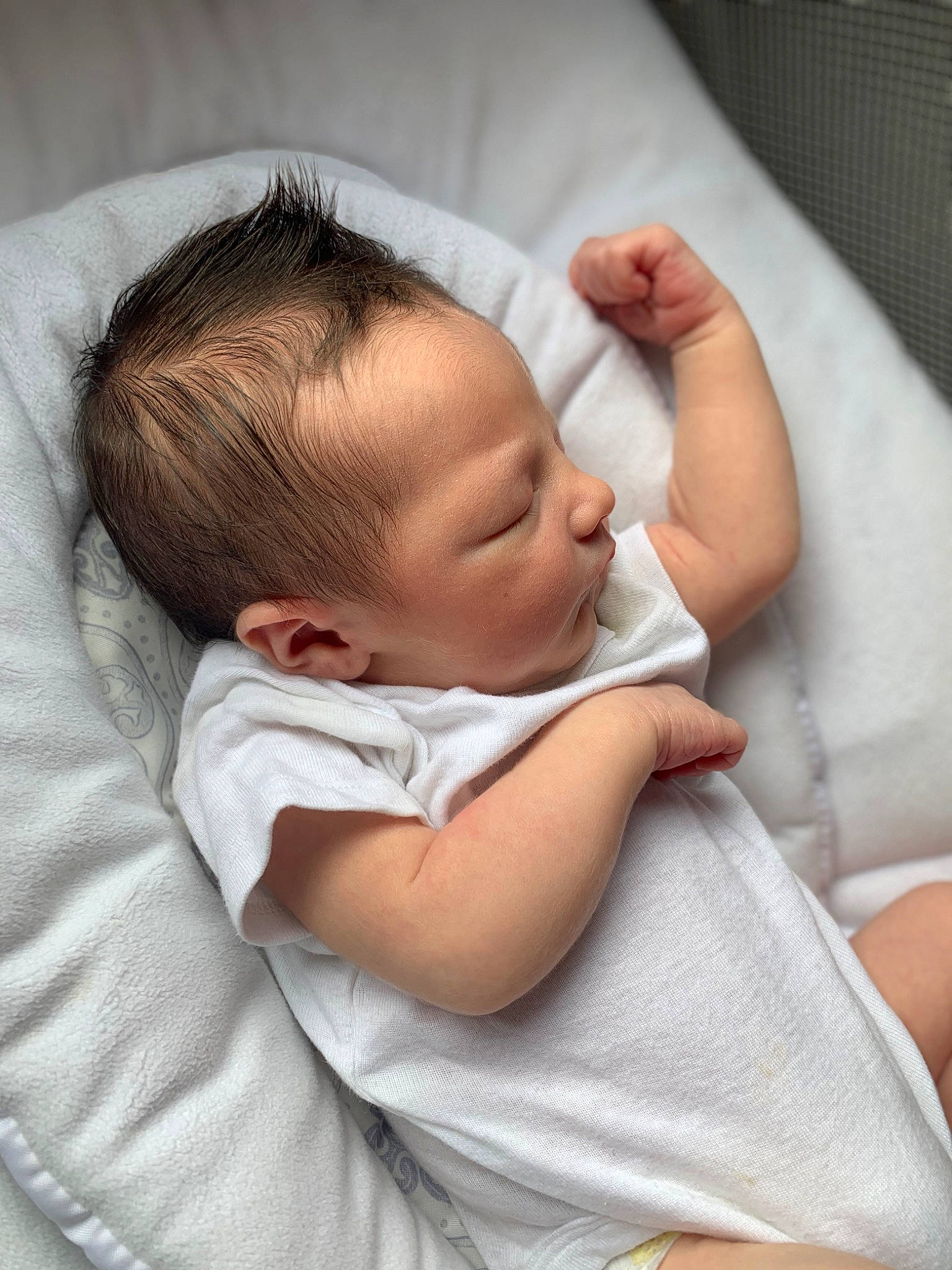 Braylon is registered to the contest to win money with this photo: baby, baby_products, baby_sleeping, baby_toddler_clothing, bedtime, cheek, child, comfort, gesture, linens, nap, nose, person, skin, sleep, thumb, toddler