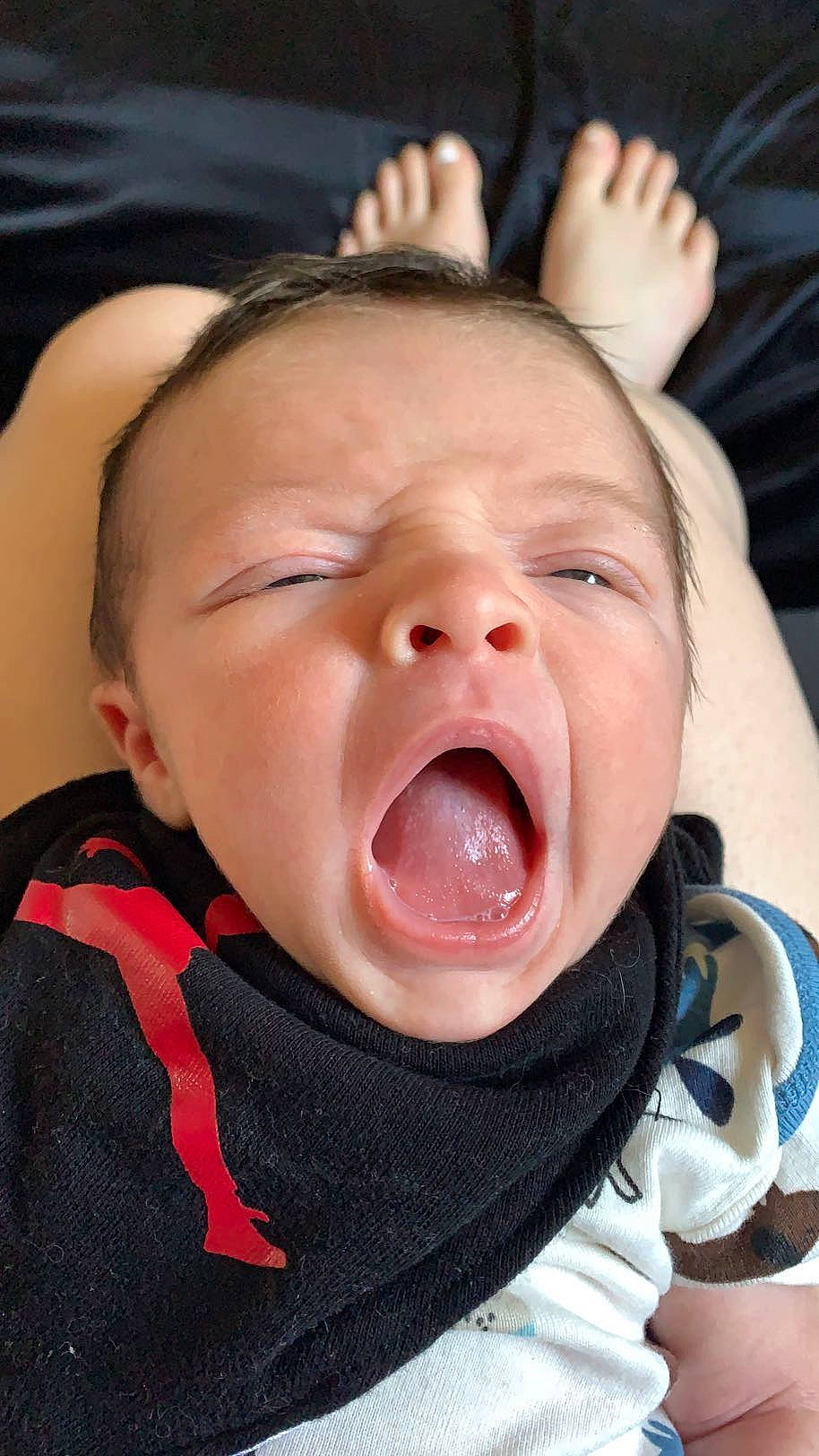 Braylon joined the competition — help win amazing prizes! baby, cheek, chin, ear, eye, eyebrow, eyelash, gesture, happy, head, jaw, lip, mouth, nose, person, pink, skin, toddler, tongue, tooth