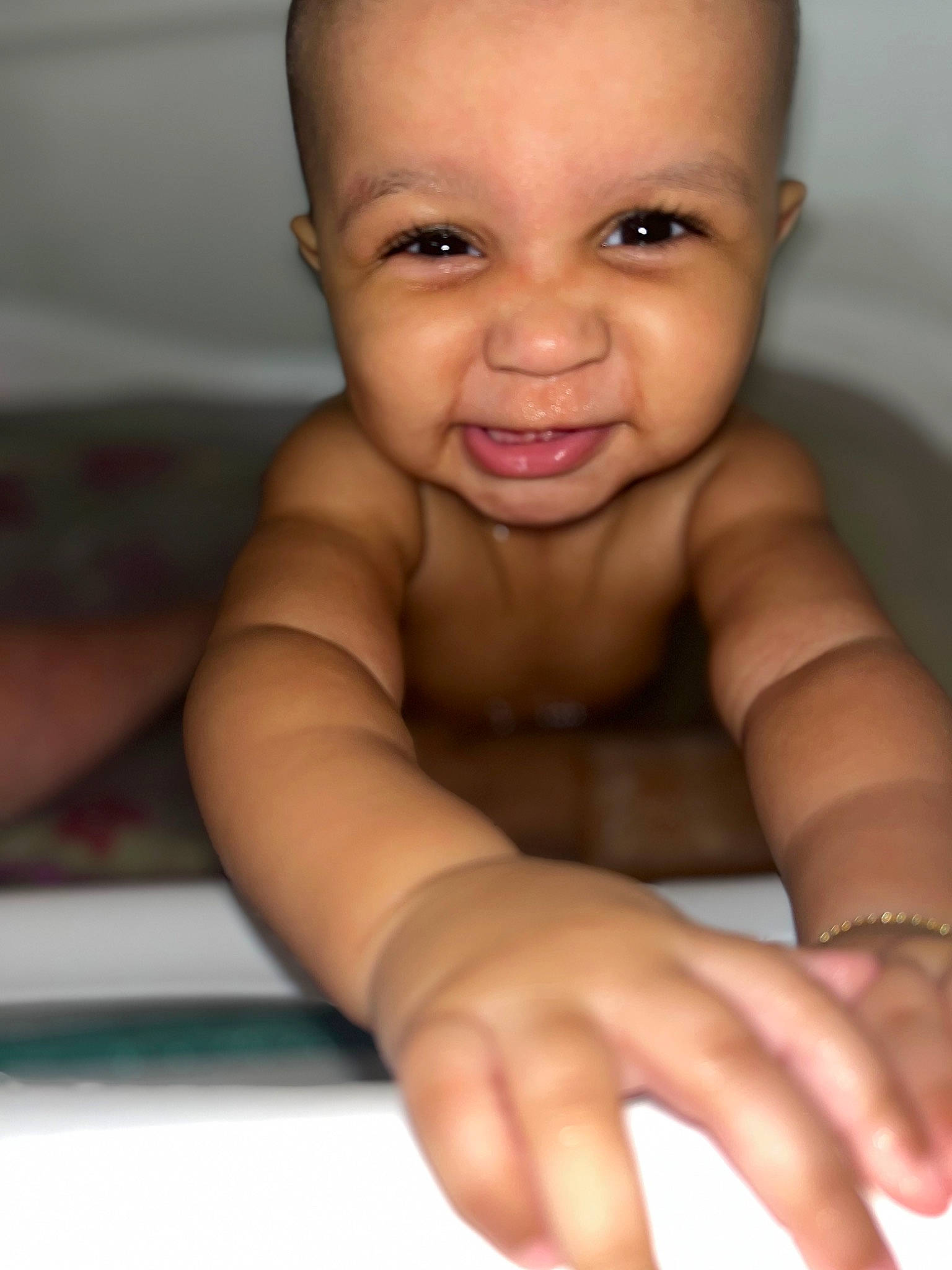 Jaylah joined the competition — help win amazing prizes! arm, cheek, eye, eyebrow, eyelash, finger, gesture, hand, happy, head, human_body, iris, joint, lip, mouth, neck, nose, person, skin, smile