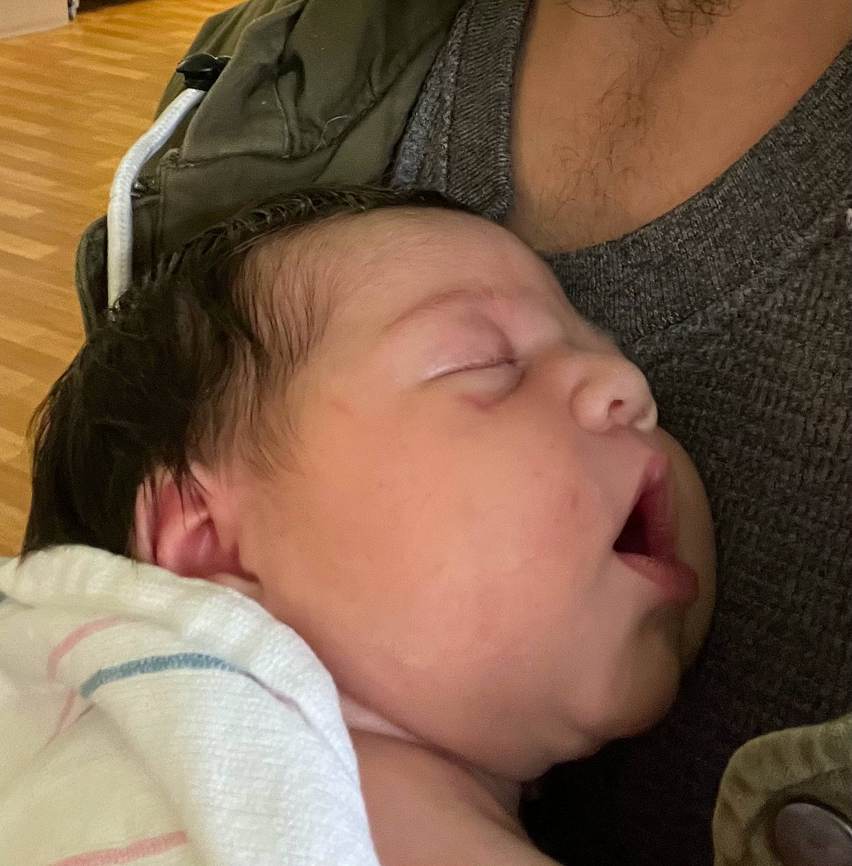 Ella is registered to the contest to win money with this photo: baby, baby_sleeping, bedtime, cheek, child, comfort, ear, eye, eyebrow, eyelash, hair, happy, head, mouth, muscle, nap, neck, nose, person, skin