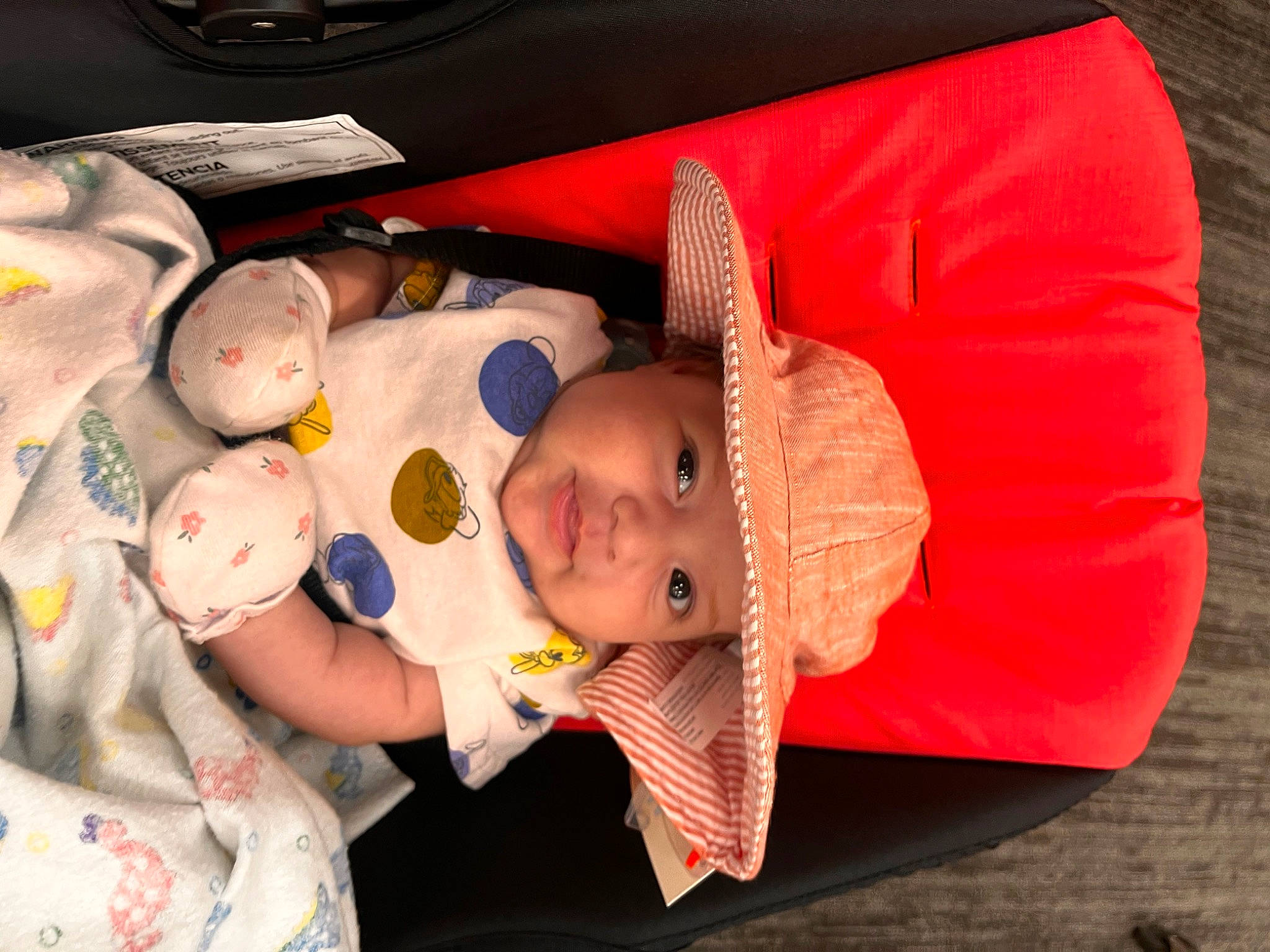 Ella joined the competition — help win amazing prizes! baby, baby_carriage, baby_products, baby_safety, baby_sleeping, baby_toddler_clothing, cheek, child, comfort, headwear, home_appliance, kitchen_appliance, linens, person, room, skin, sleep, toddler