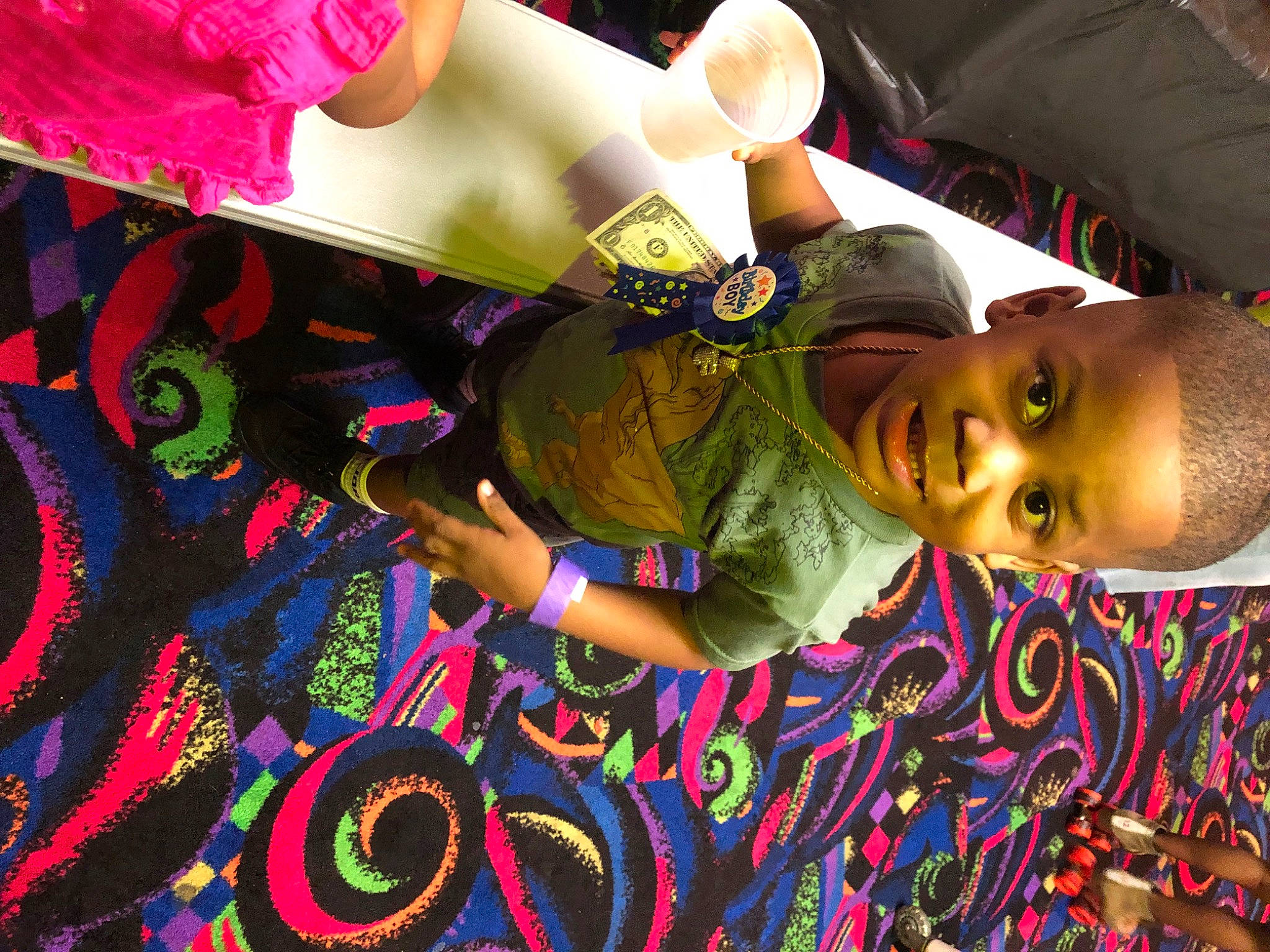 Fre Alund joined the competition — help win amazing prizes! art, artist, child, event, flooring, fun, happy, leisure, magenta, pattern, person, smile, t_shirt, textile, toddler, visual_arts