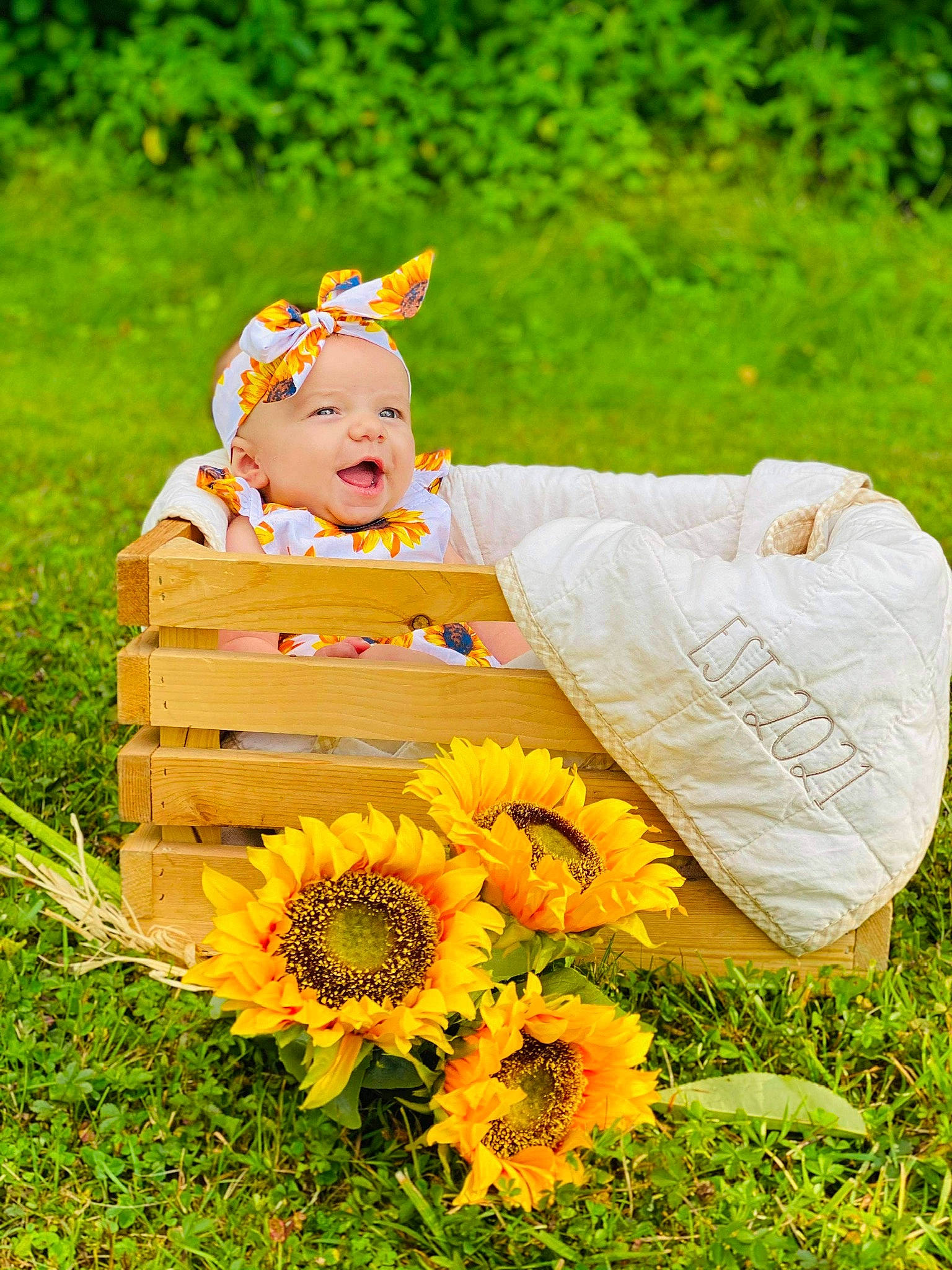 Mahlani joined the competition — help win amazing prizes! baby, baby_toddler_clothing, botany, eye, flower, grass, grassland, happy, headwear, leaf, meadow, morning, nature, orange, people_in_nature, person, petal, plant, pumpkin, sunlight