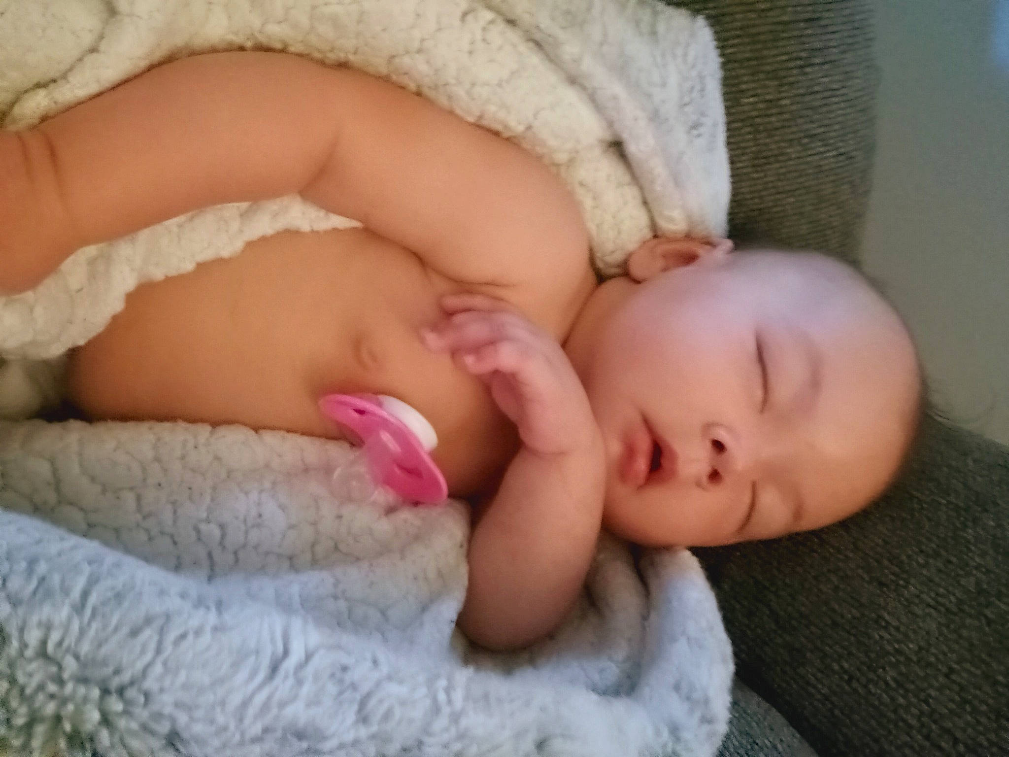 Kiara joined the competition — help win amazing prizes! arm, baby, baby_sleeping, baby_toddler_clothing, cheek, comfort, eye, eyelash, face, finger, hand, human_body, lip, mouth, nail, nose, person, pink, skin, textile