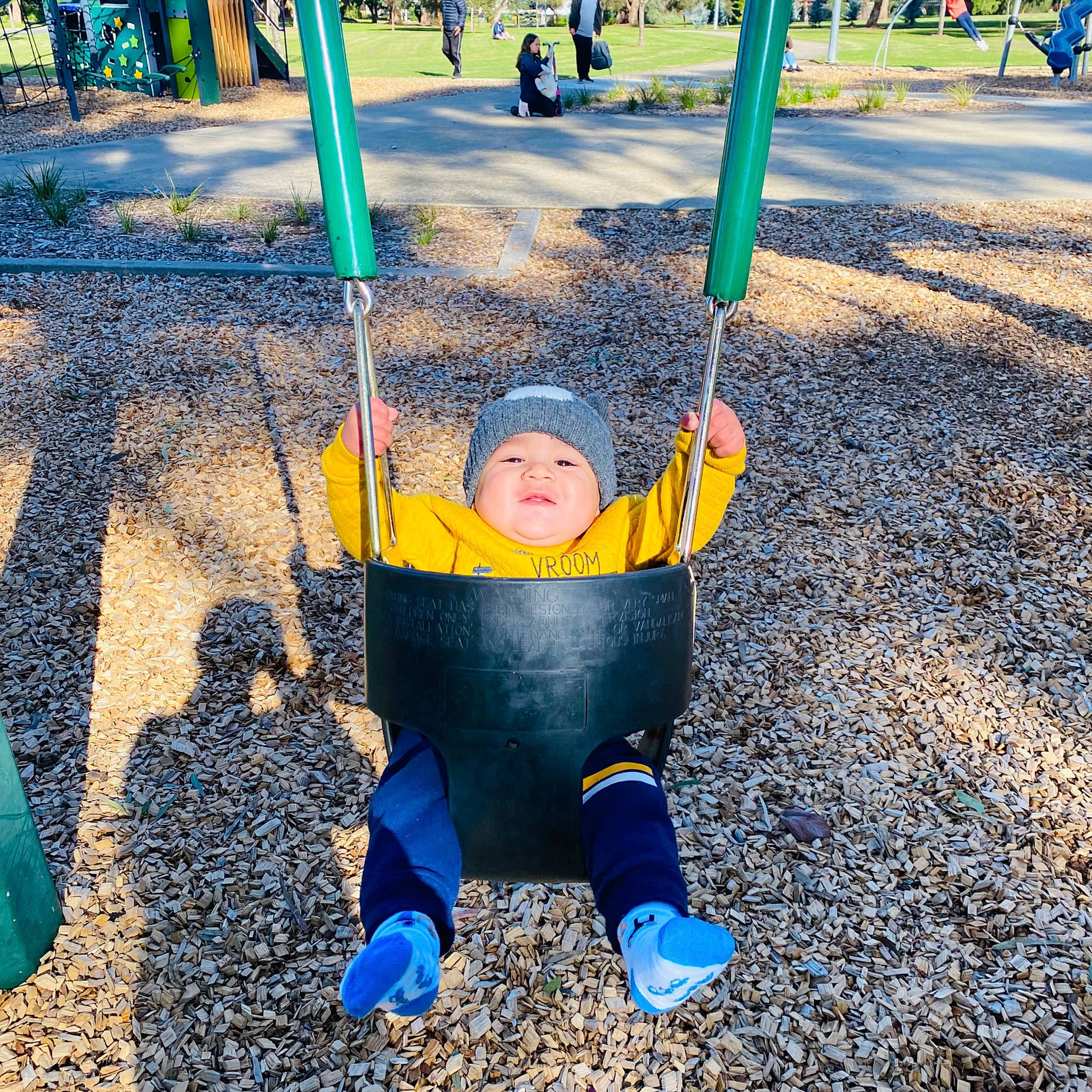 Gunav joined the competition — help win amazing prizes! asphalt, blue, city, electric_blue, fun, grass, headwear, human_settlement, leaf, leisure, outdoor_play_equipment, people_in_nature, person, photograph, playground, public_space, recreation, road_surface, shade, snapshot