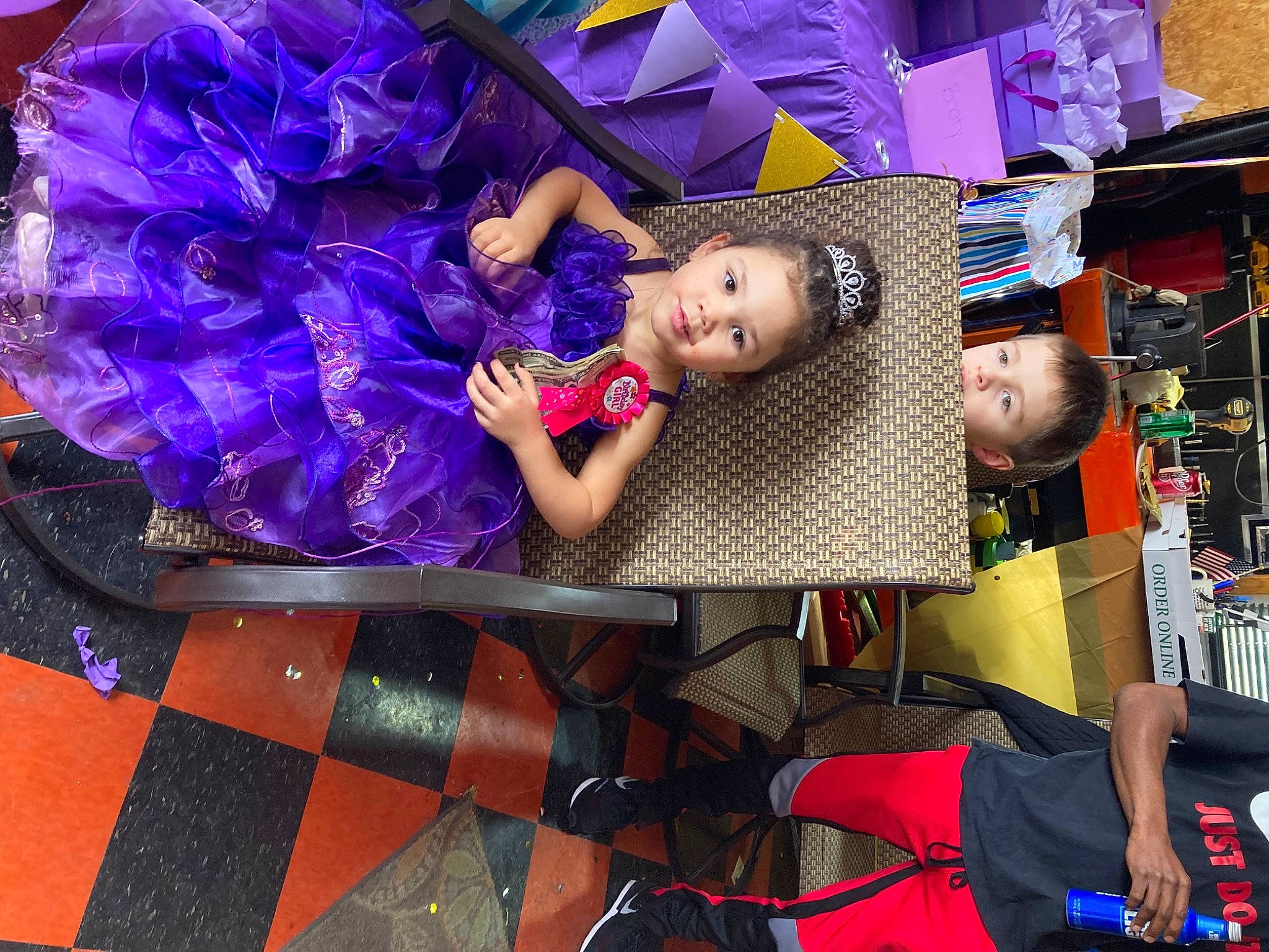 Jayla joined the competition — help win amazing prizes! baby_toddler_clothing, child, collage, electric_blue, event, fashion, fashion_accessory, fun, magenta, pattern, person, play, purple, room, sandal, snapshot, t_shirt, textile, toddler, toy