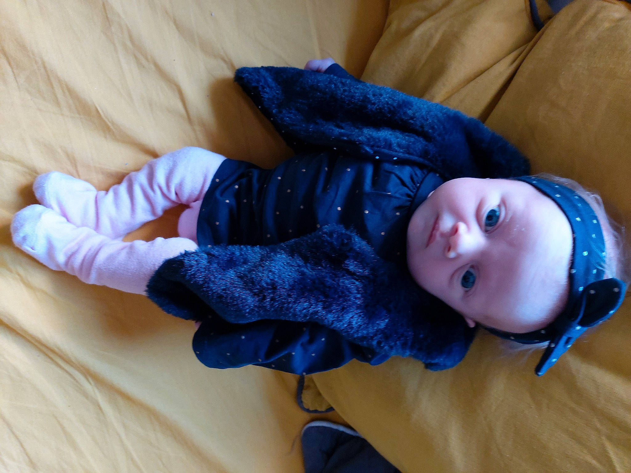 Lyzia participe au concours pour gagner de l'argent avec cette photo : baby, bedtime, blue, cheek, child, comfort, floor, flooring, nap, person, skin, sleep, smile, toddler