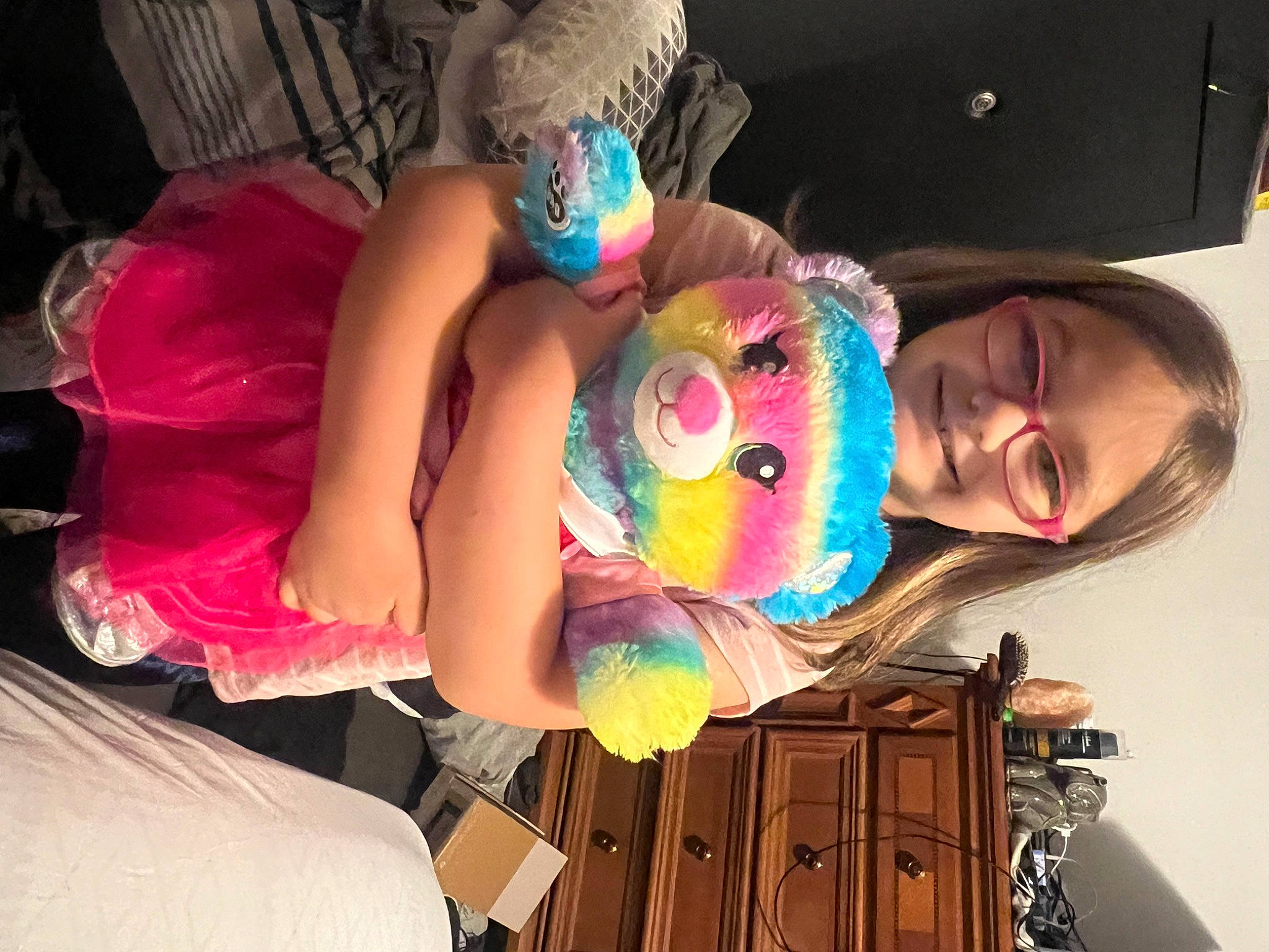 Karley joined the competition — help win amazing prizes! art, cabinetry, child, event, eyewear, fashion_accessory, fun, happy, headgear, joy, magenta, mouth, person, pink, plastic, room, smile, vacation, visual_arts, wood