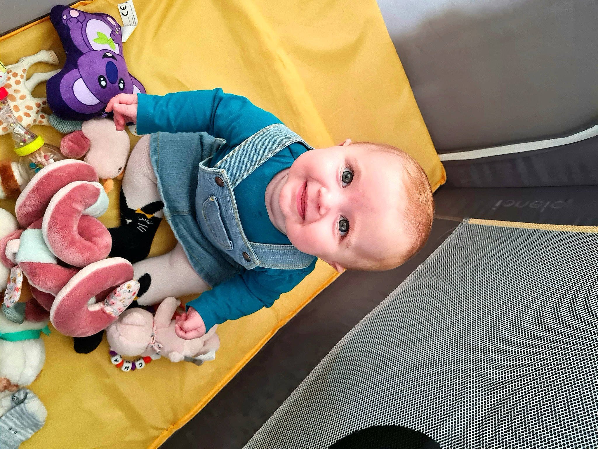 Charlie a rejoint le concours — aidez-le/la à gagner de superbes lots ! baby, baby_playing_with_toys, baby_products, baby_safety, baby_toddler_clothing, child, comfort, finger, fun, happy, human_body, infant_bed, joy, linens, person, room, skin, smile, stuffed_toy, textile