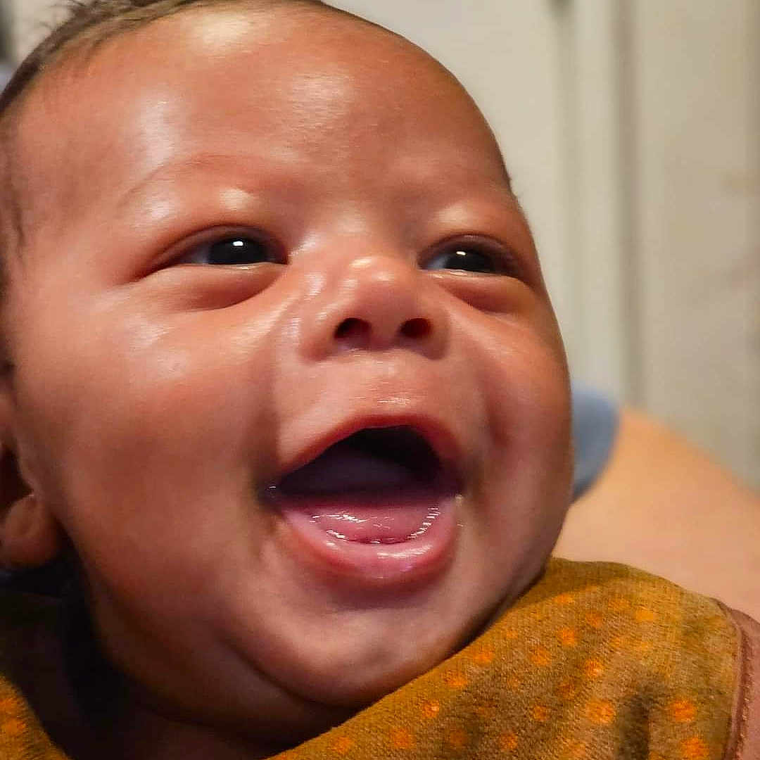 Zayden is registered to the contest to win money with this photo: baby, babylaughing, crying, face, happy, head, person, sad