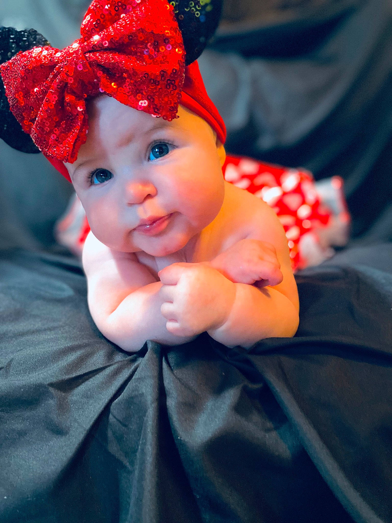 Hazyll is registered to the contest to win money with this photo: baby, baby_toddler_clothing, cap, costume_hat, electric_blue, event, eye, face, fashion_accessory, hair_accessory, happy, hat, head, headgear, headwear, knit_cap, lip, magenta, party_supply, person