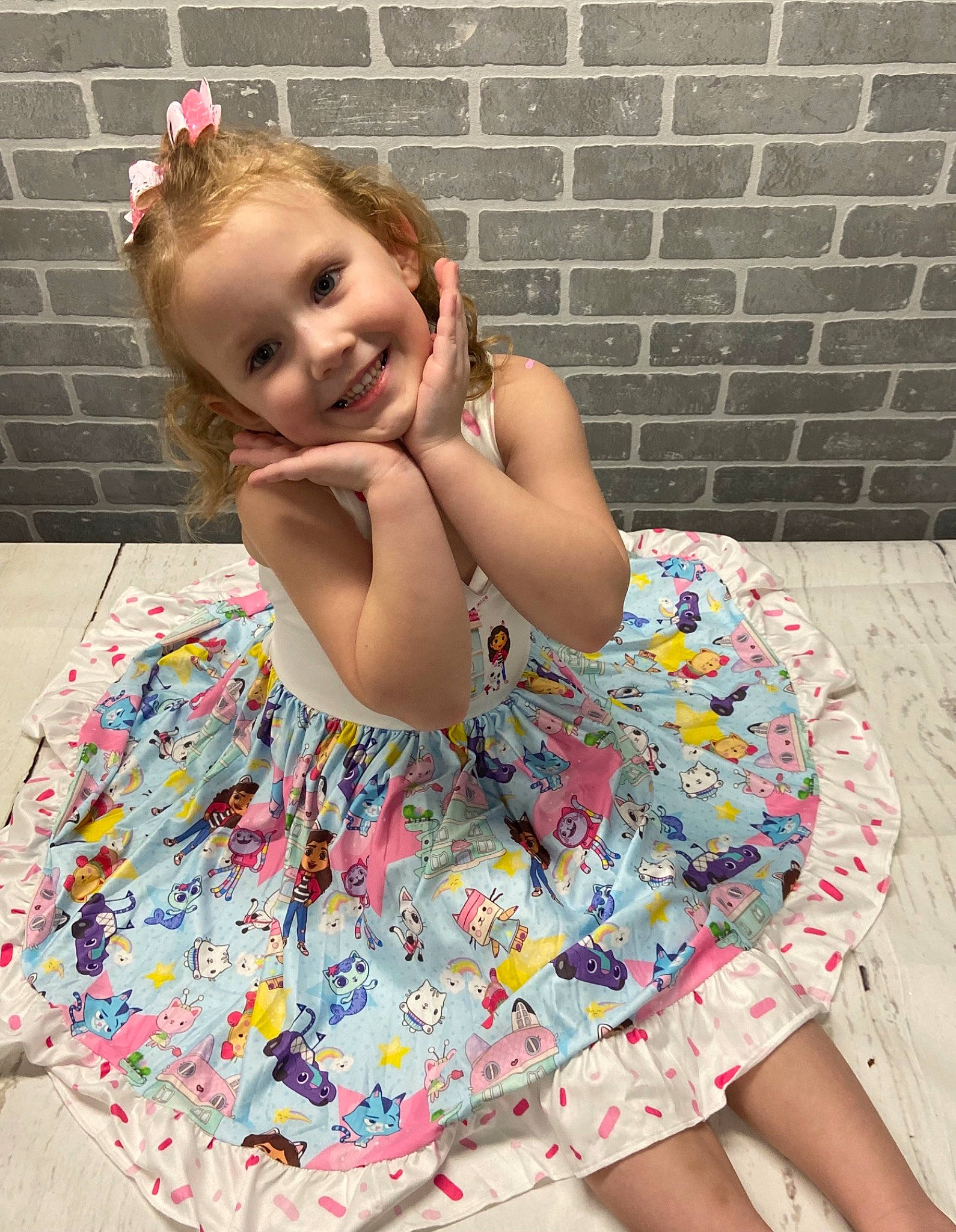 Natalie joined the competition — help win amazing prizes! arm, baby_toddler_clothing, dress, eye, face, facial_expression, fashion, hair, hairstyle, happy, head, joint, joy, leg, person, pink, purple, shoulder, skin, sleeve