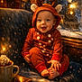 Owen joined the competition — help win amazing prizes! baby, child, reindeer_costume, holiday, christmas, cozy, couch, snow, steam_train, window, bells, warm_lights, whipped_cream, mug, winter, festive, smiling, indoors, cute, portrait
