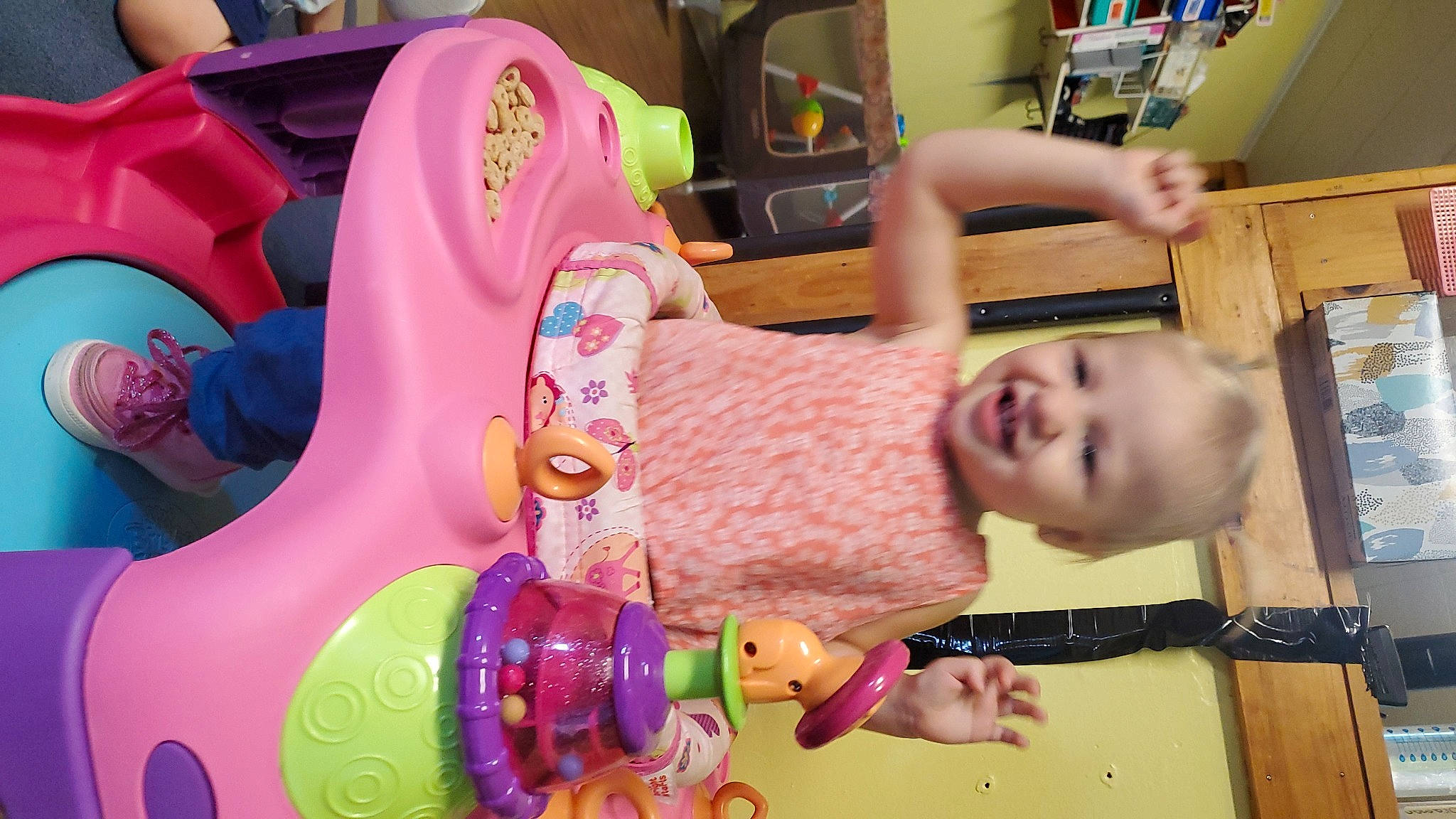 Paisli joined the competition — help win amazing prizes! baby, baby_products, baby_toys, child, event, fun, happy, joy, leisure, magenta, mammal, person, photograph, pink, play, product, purple, room, shelf, smile