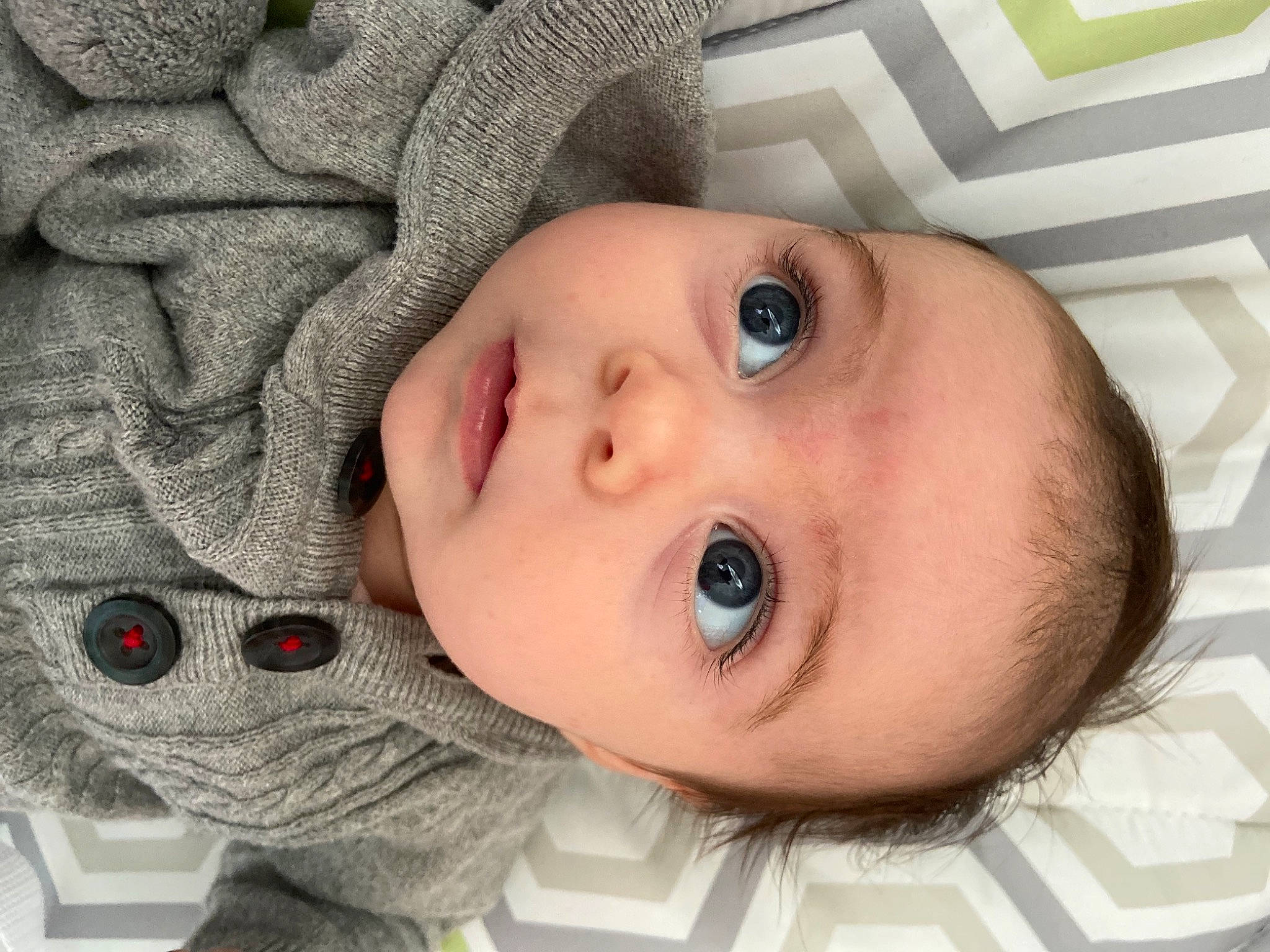 Ezri is registered to the contest to win money with this photo: baby, cheek, chin, clothing, eye, eyebrow, eyelash, face, facial_expression, headgear, iris, lip, mammal, mouth, nose, organ, outerwear, person, skin, toddler