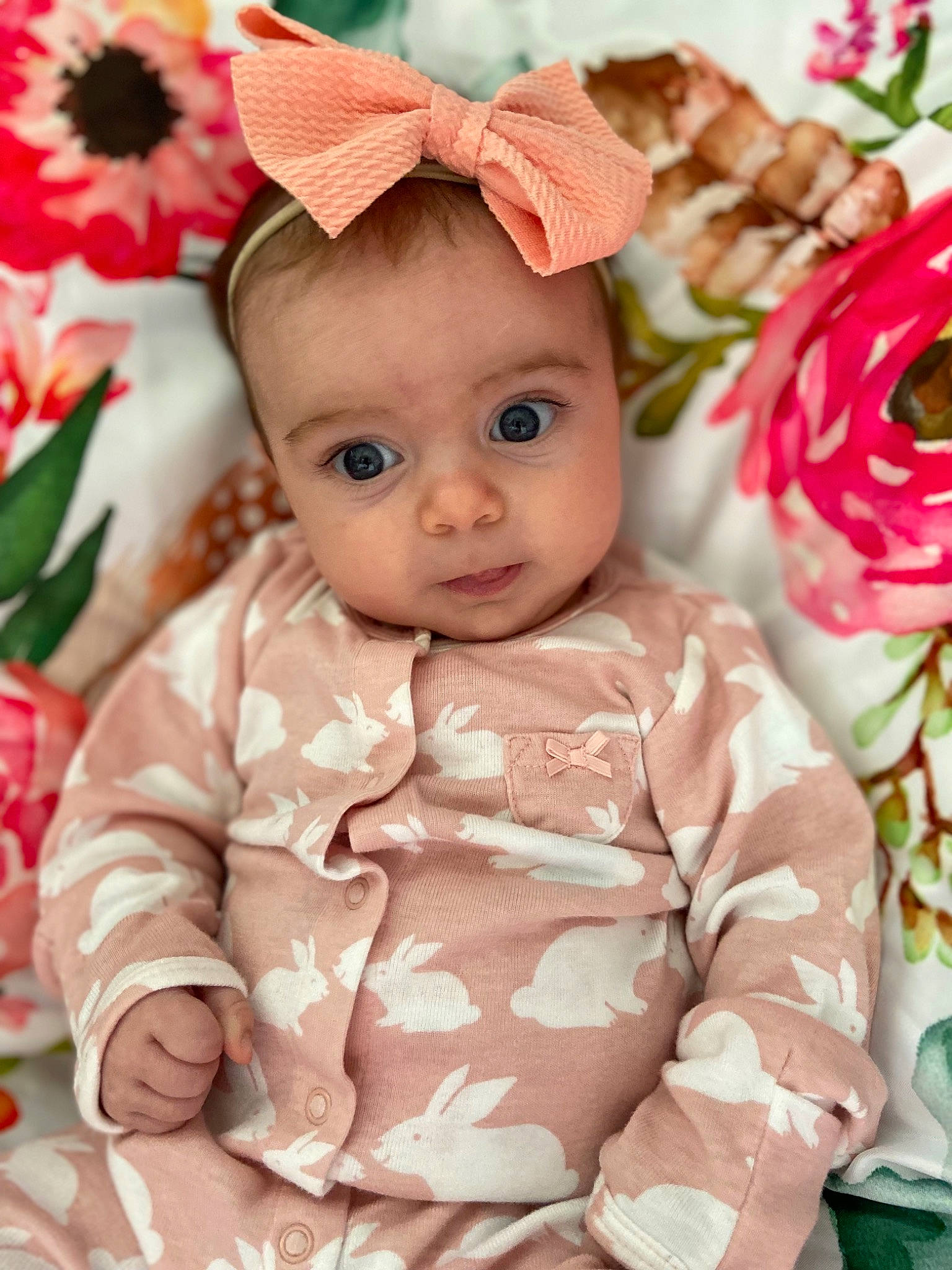 Ezri joined the competition — help win amazing prizes! baby, baby_toddler_clothing, beauty, cheek, child, costume_hat, eye, happy, hat, head, people, person, petal, pink, product, skin, textile, toddler, toy, vertebrate