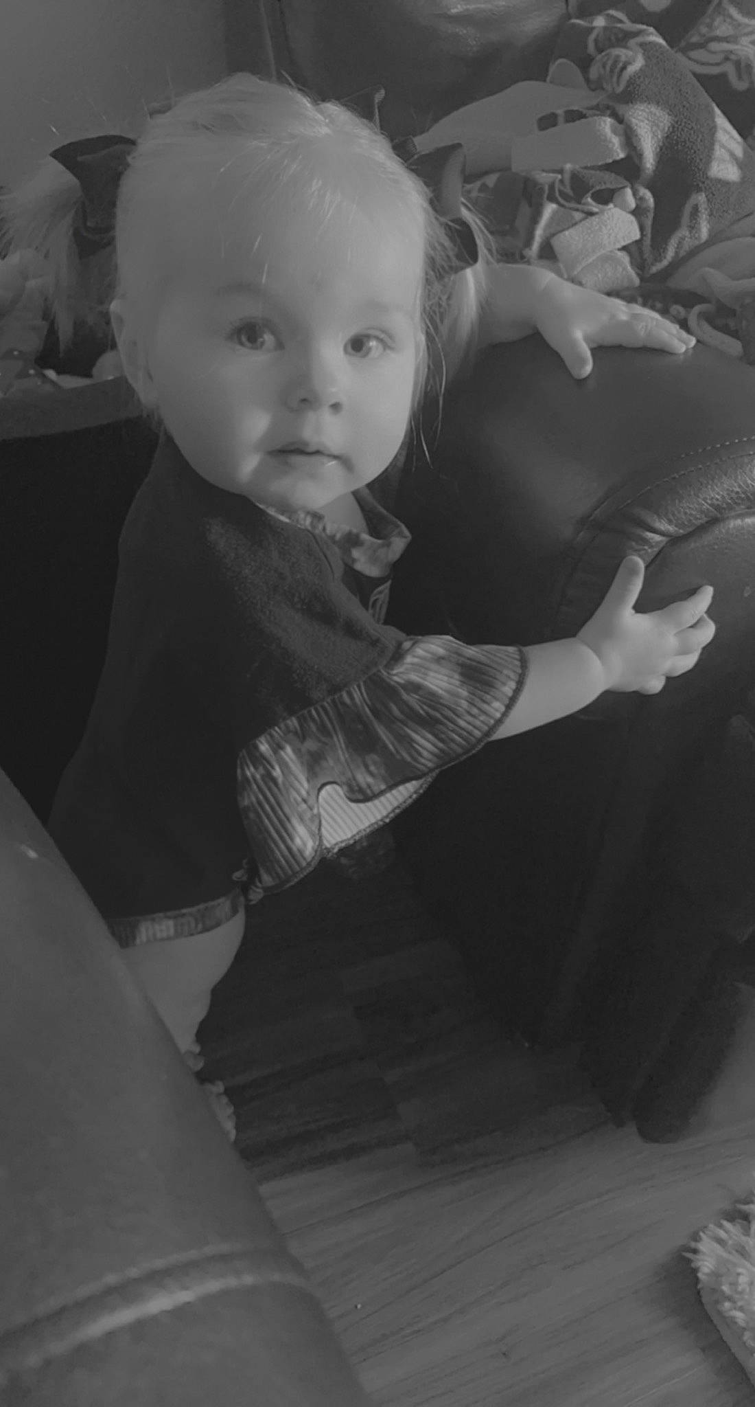 Eden joined the competition — help win amazing prizes! baby, black, black_and_white, cheek, child, ear, elbow, eye, flash_photography, fun, gesture, hairstyle, happy, head, monochrome, monochrome_photography, person, room, sitting, style