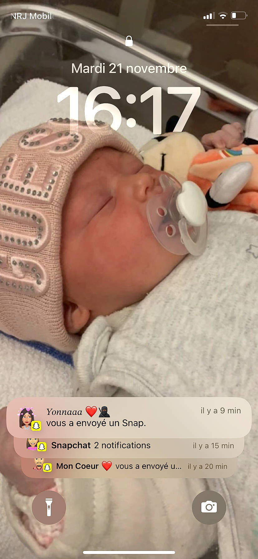 Julia participe au concours pour gagner de l'argent avec cette photo : baby, baby_products, baby_sleeping, baby_toddler_clothing, bedtime, cap, cheek, child, comfort, ear, eyelash, font, happy, headwear, mouth, nose, person, photo_caption, room, skin