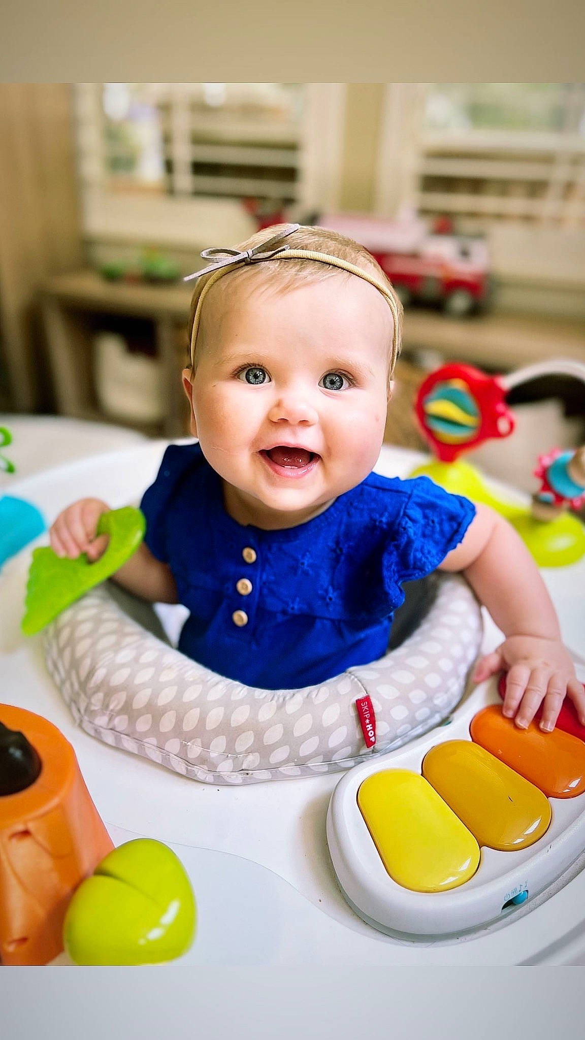 Navy joined the competition — help win amazing prizes! baby, baby_playing_with_toys, baby_products, baby_toddler_clothing, baby_toys, child, event, facial_expression, fun, happy, party, party_supply, person, play, product, room, sitting, smile, toddler, toy