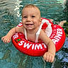 baby, child, pool, water, swim_trainer, float, smile, happy, infant, summer, outdoor, safety, fun, play, swimming, toddler, cute, toy, person, leisure