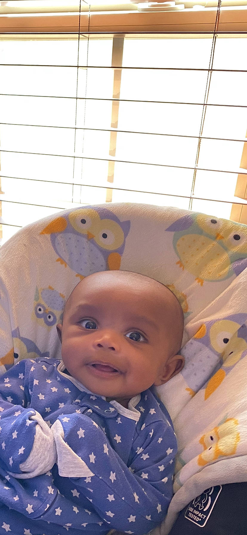 Roman is registered to the contest to win money with this photo: art, baby, baby_products, baby_toddler_clothing, baby_toys, cheek, child, fun, happy, hat, linens, orange, person, plastic, plush, room, smile, stuffed_toy, textile, toddler