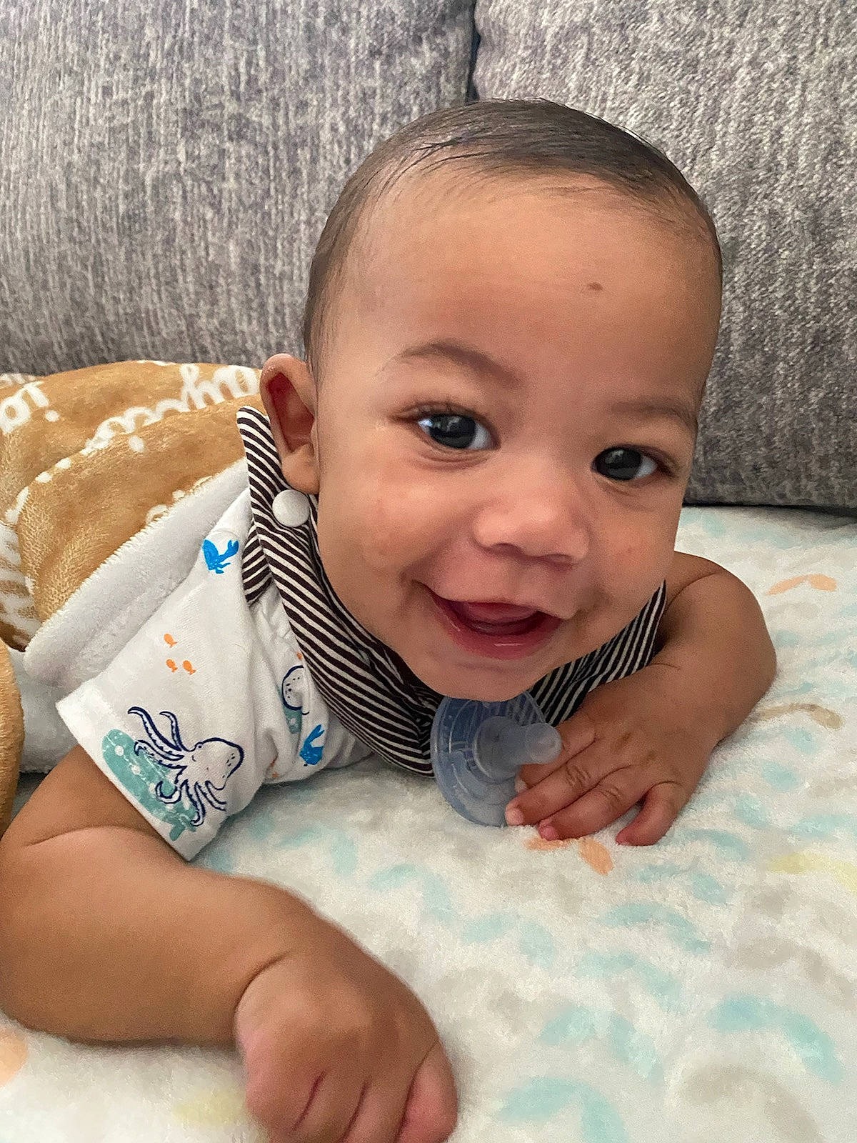 Jayceon joined the competition — help win amazing prizes! baby_toddler_clothing, cheek, chin, comfort, ear, eye, eyebrow, face, gesture, hair, happy, head, iris, lip, mouth, nose, person, skin, sleeve, smile