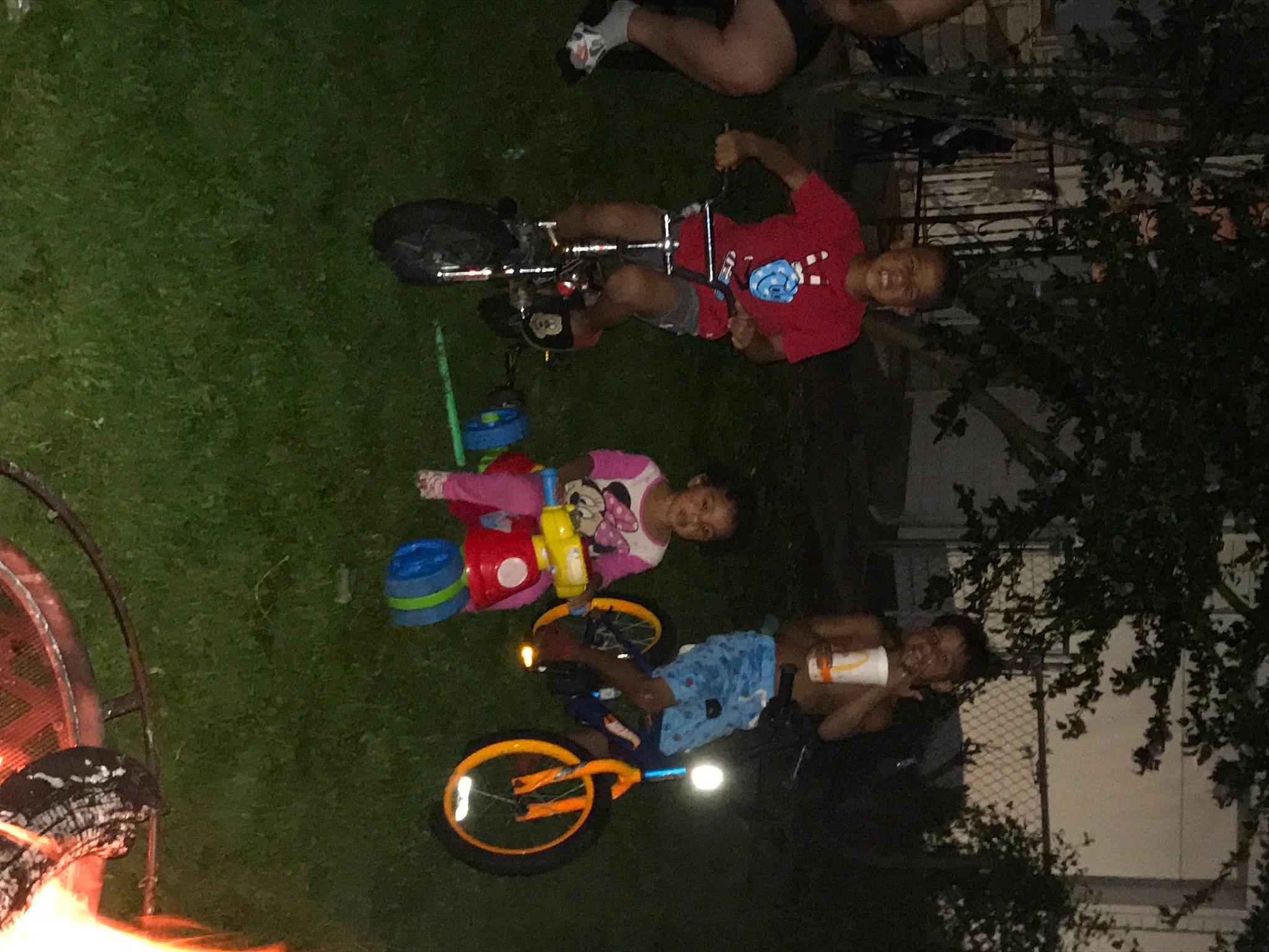 Amour is registered to the contest to win money with this photo: automotive_tire, bicycle, bicycle_accessory, bicycle_fork, bicycle_frame, bicycle_handlebar, bicycle_tire, bicycle_wheel, bicycles_equipment_and_supplies, cycling, fun, light, outdoor_recreation, person, recreation, space, tire, toddler, tree, under_exposed