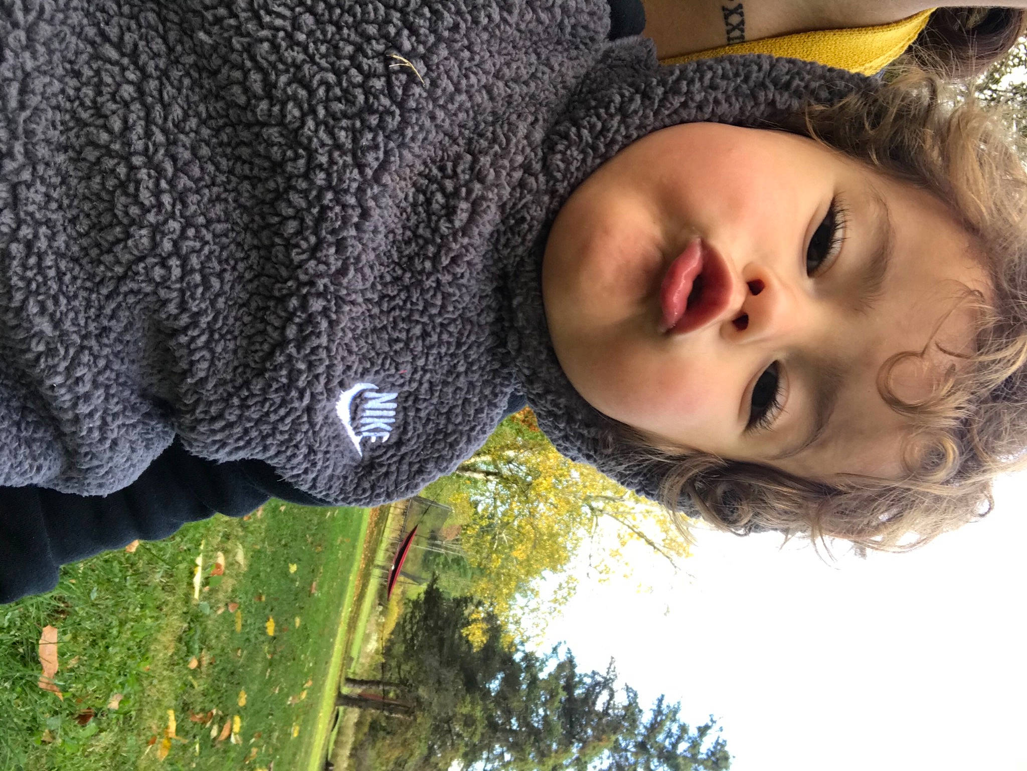 Greyson joined the competition — help win amazing prizes! brown, cheek, ear, eyelash, happy, mouth, nose, people_in_nature, person, plant, portrait_photography, toddler, tree