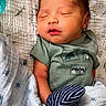newborn, baby, sleeping, blanket, mitten, onesie, face, peaceful, indoors, sleep, child, infant, cozy, bed, quilt, pattern, green, blue, cute, resting