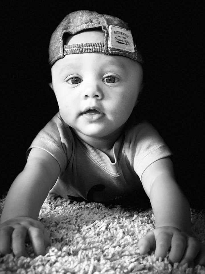 Brysen joined the competition — help win amazing prizes! baby, black_and_white, cheek, child, crawling, eye, face, facial_expression, forehead, hand, head, monochrome, monochrome_photography, person, photograph, photography, portrait, portrait_photography, skin, toddler