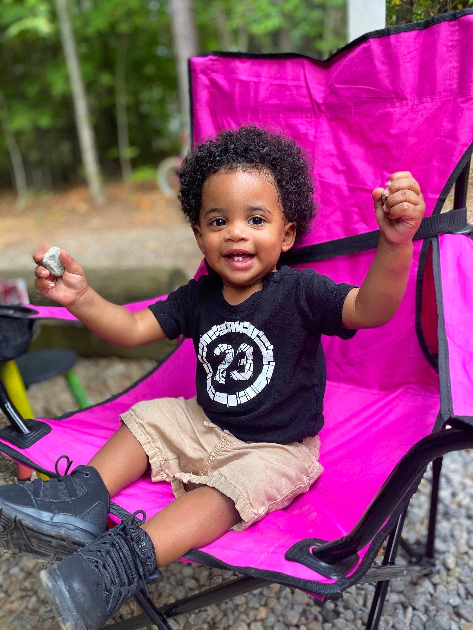 Deshawn joined the competition — help win amazing prizes! child, child_model, fun, happy, leisure, magenta, people, person, pink, plant, play, playground, product, purple, sitting, smile, style, summer, toddler, vacation
