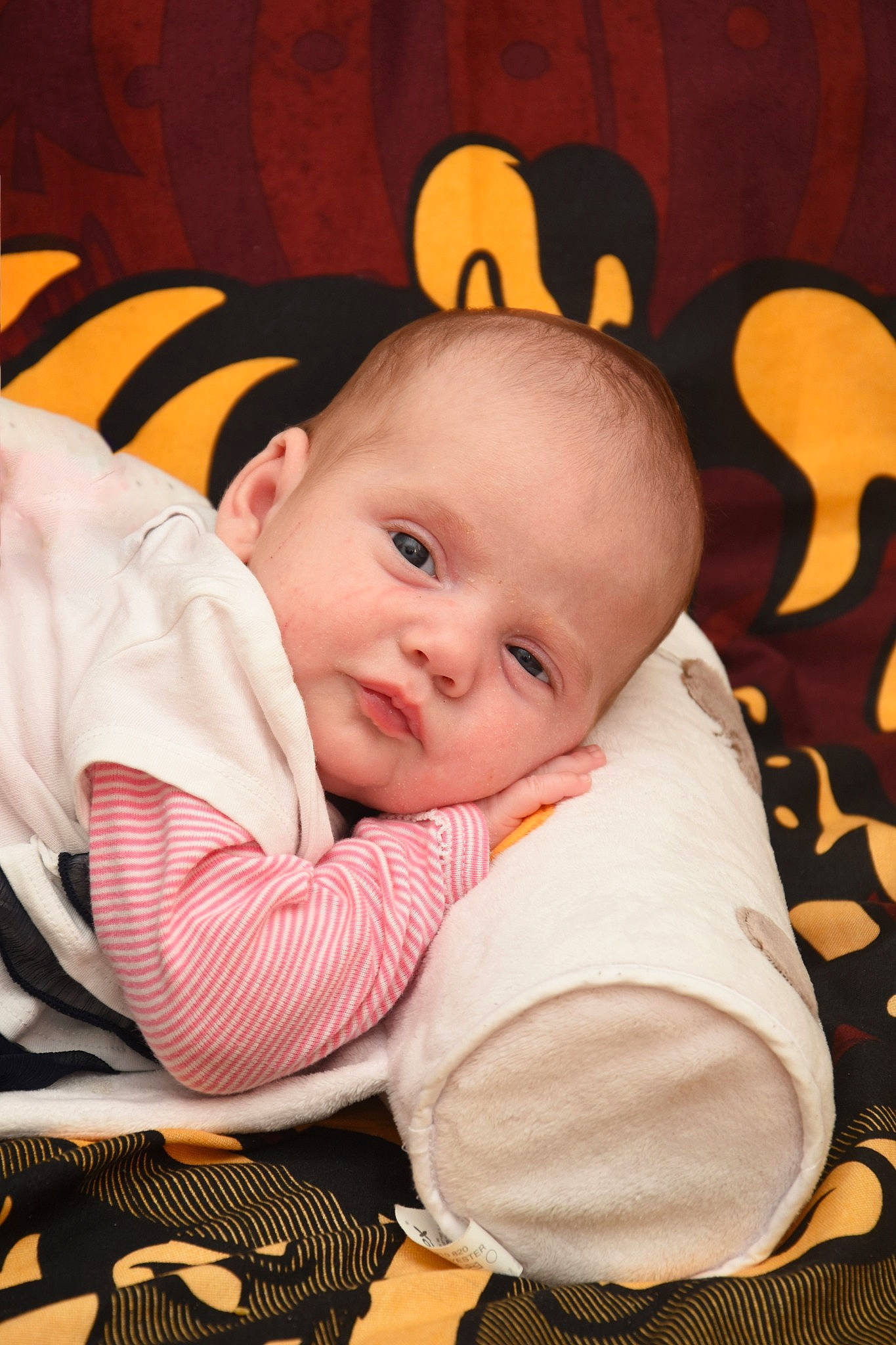 Madyson participe au concours pour gagner de l'argent avec cette photo : baby, beauty, cheek, child, face, head, nose, person, product, skin, smile, toddler, yellow