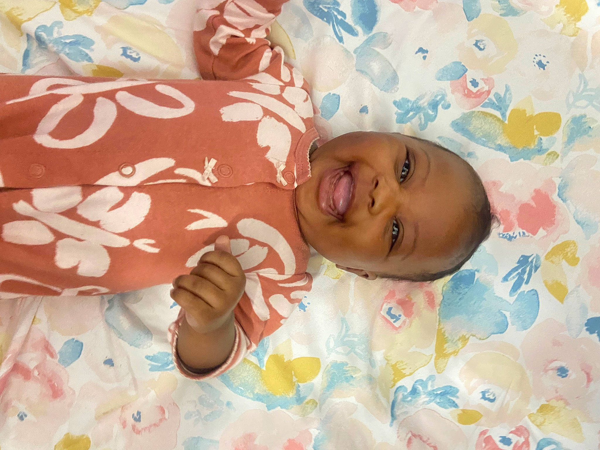 Marianna joined the competition — help win amazing prizes! baby, baby_products, baby_toddler_clothing, bed_sheet, bedding, bedtime, child, comfort, happy, joy, linens, nail, pattern, people, person, room, skin, smile, textile, thumb