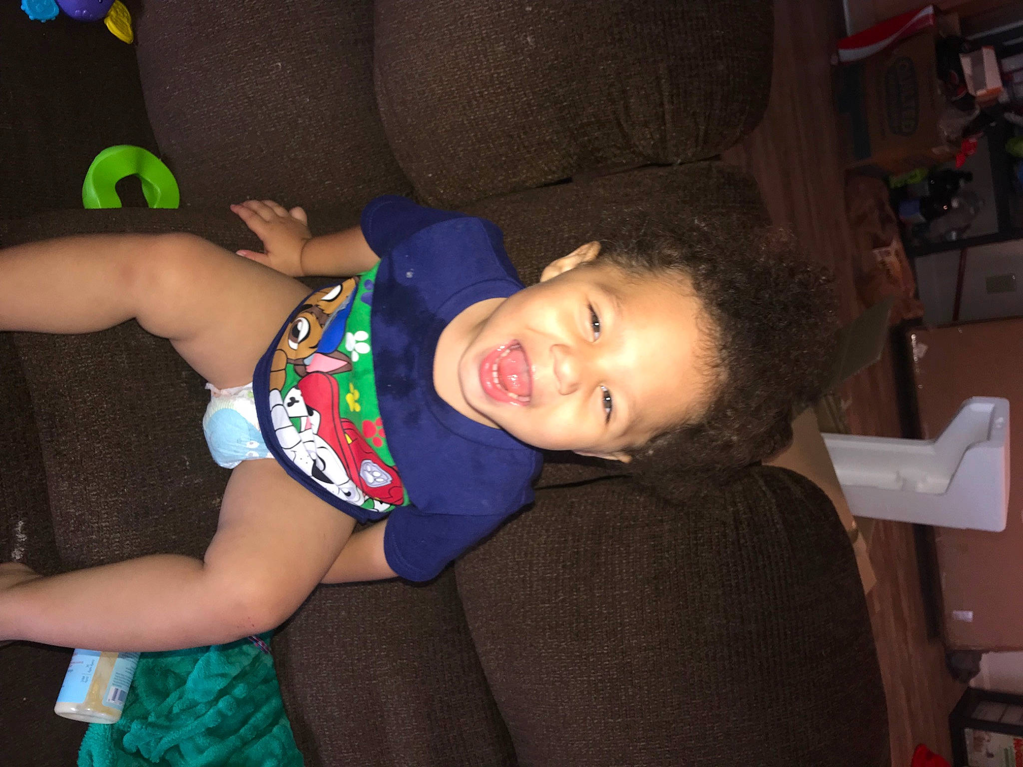 Eli is registered to the contest to win money with this photo: baby_toddler_clothing, black_hair, child, cool, elbow, electric_blue, eye, finger, flash_photography, fun, hairstyle, happy, hat, head, human_body, person, skin, smile, thigh, toddler