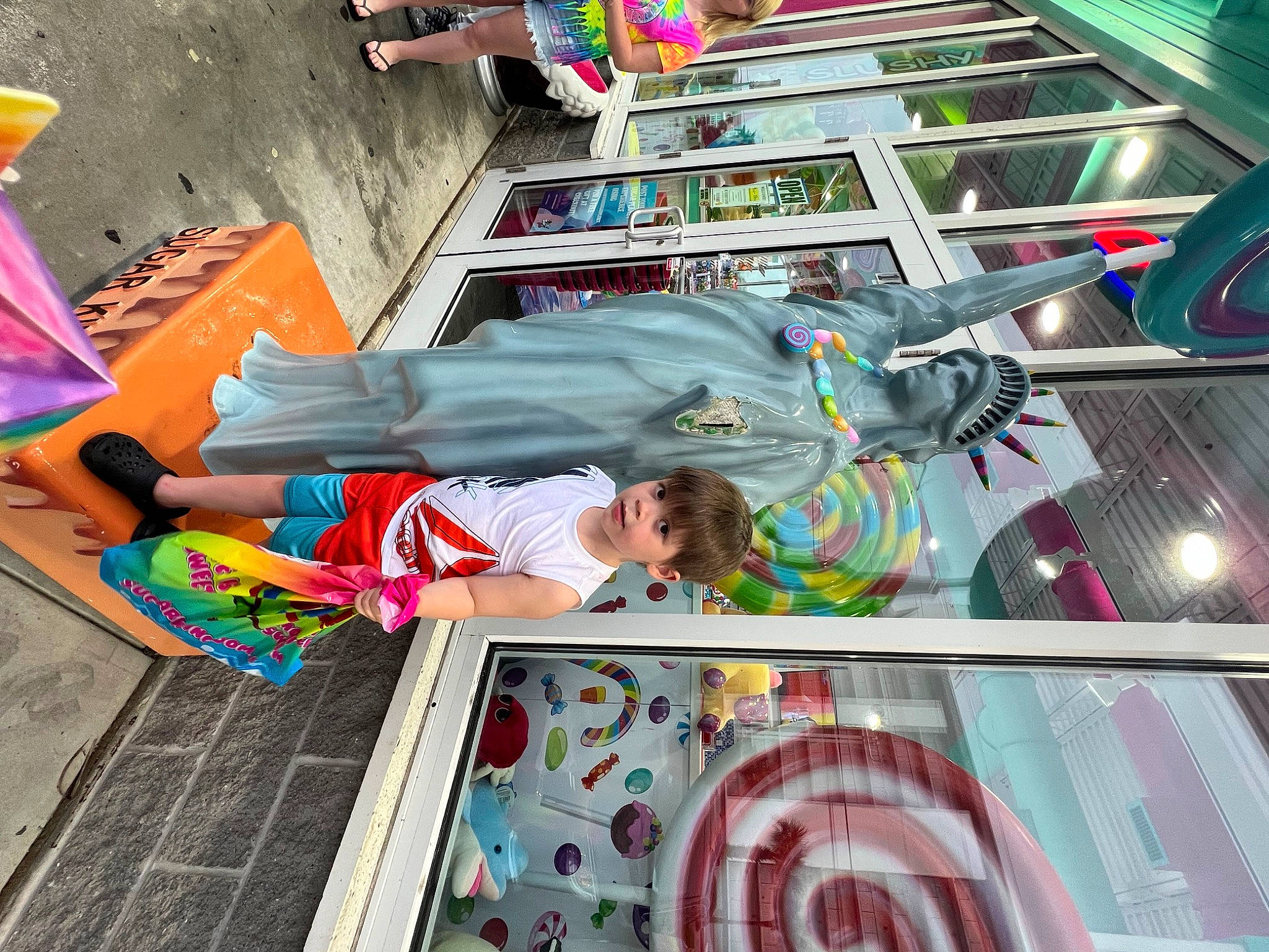 Abel joined the competition — help win amazing prizes! art, artist, child, city, design, fun, glass, human_leg, leisure, line, paint, person, play, product, recreation, sandal, sidewalk, street, t_shirt, toddler