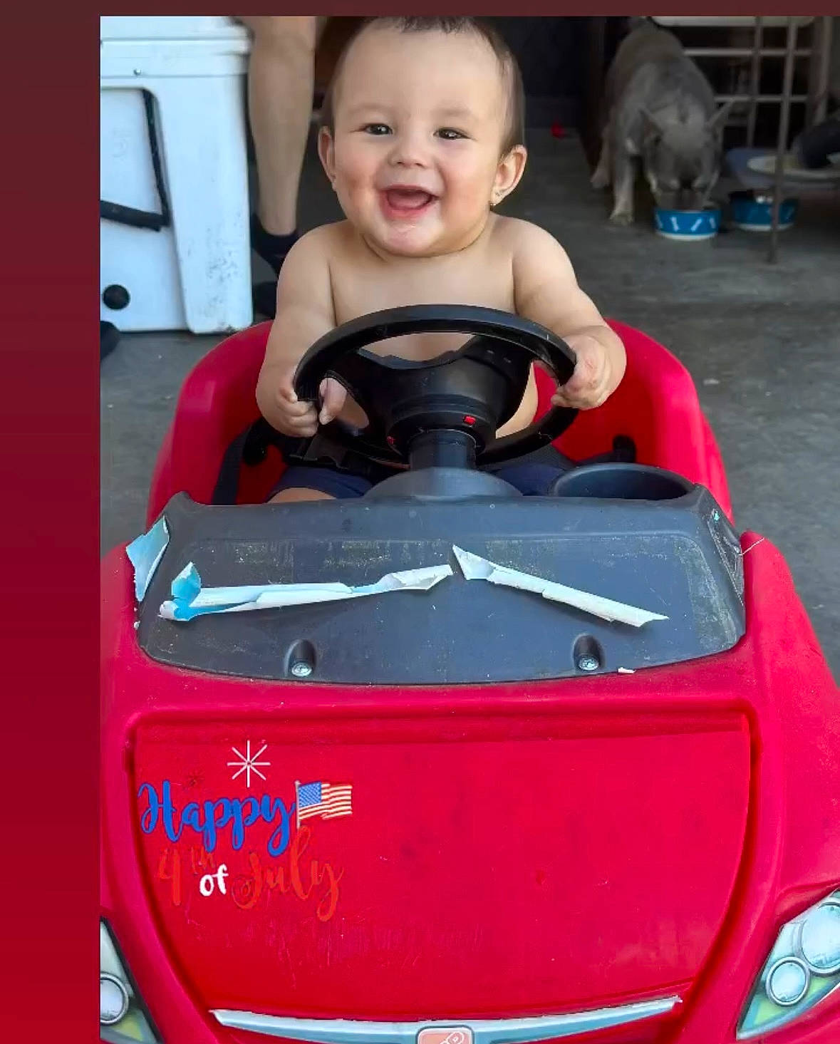 Andres joined the competition — help win amazing prizes! auto_part, automotive_design, automotive_exterior, automotive_lighting, baby_carriage, baby_products, bumper, car_seat, child, electric_blue, head, joy, magenta, motor_vehicle, person, pink, smile, toddler, trunk, vehicle
