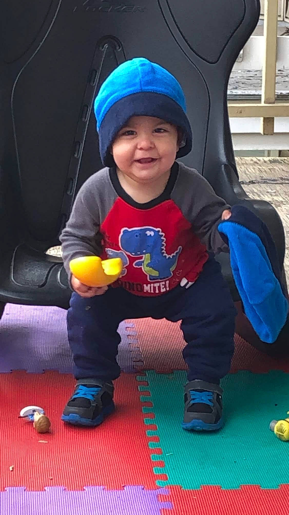 Zaiden joined the competition — help win amazing prizes! baby, child, fictional_character, fun, headwear, joy, person, play, smile, toddler