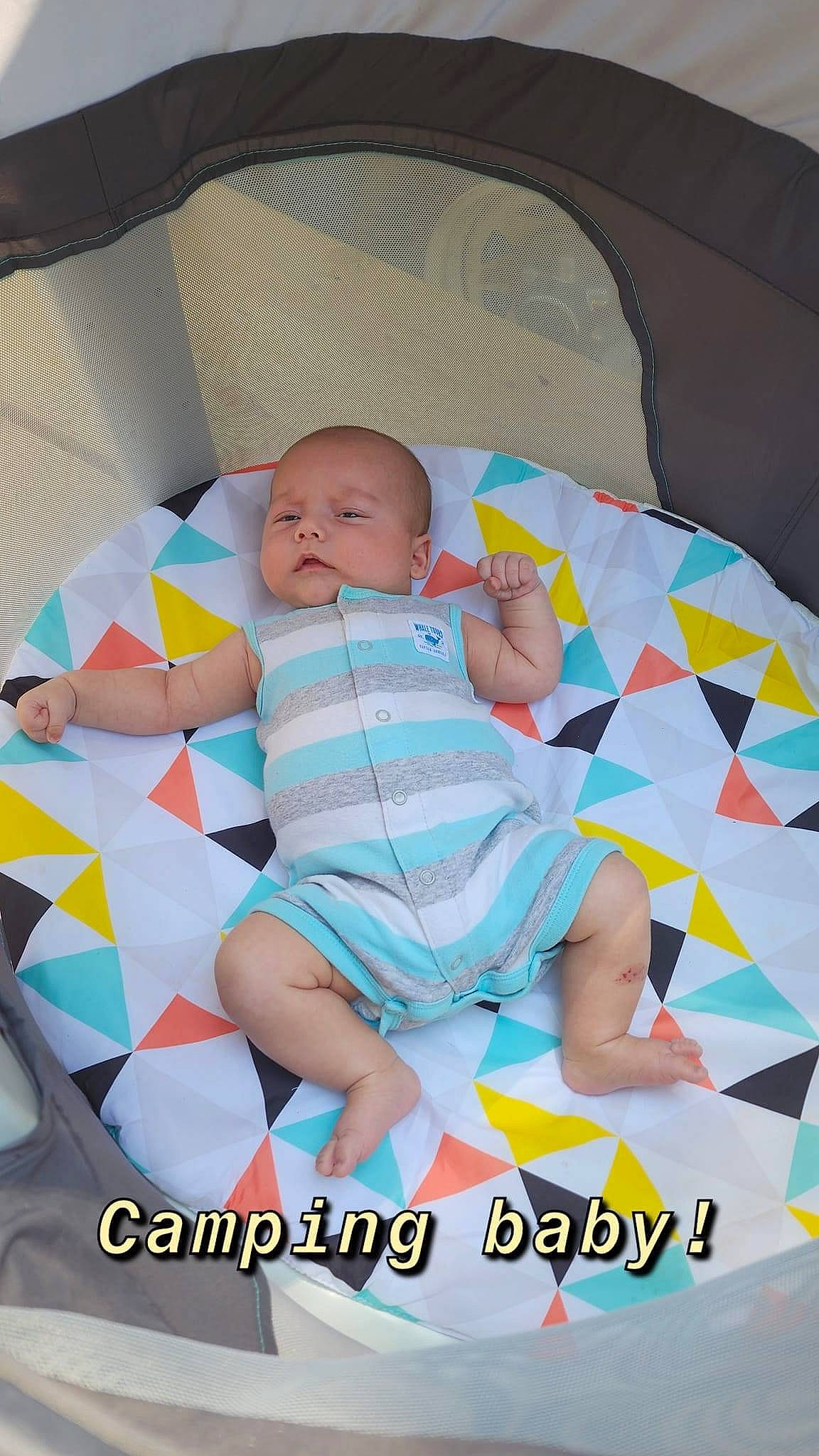 Kashton joined the competition — help win amazing prizes! baby, baby_products, baby_toddler_clothing, child, comfort, finger, foot, fun, happy, human_leg, leisure, linens, pattern, person, pink, product, room, sitting, textile, thigh
