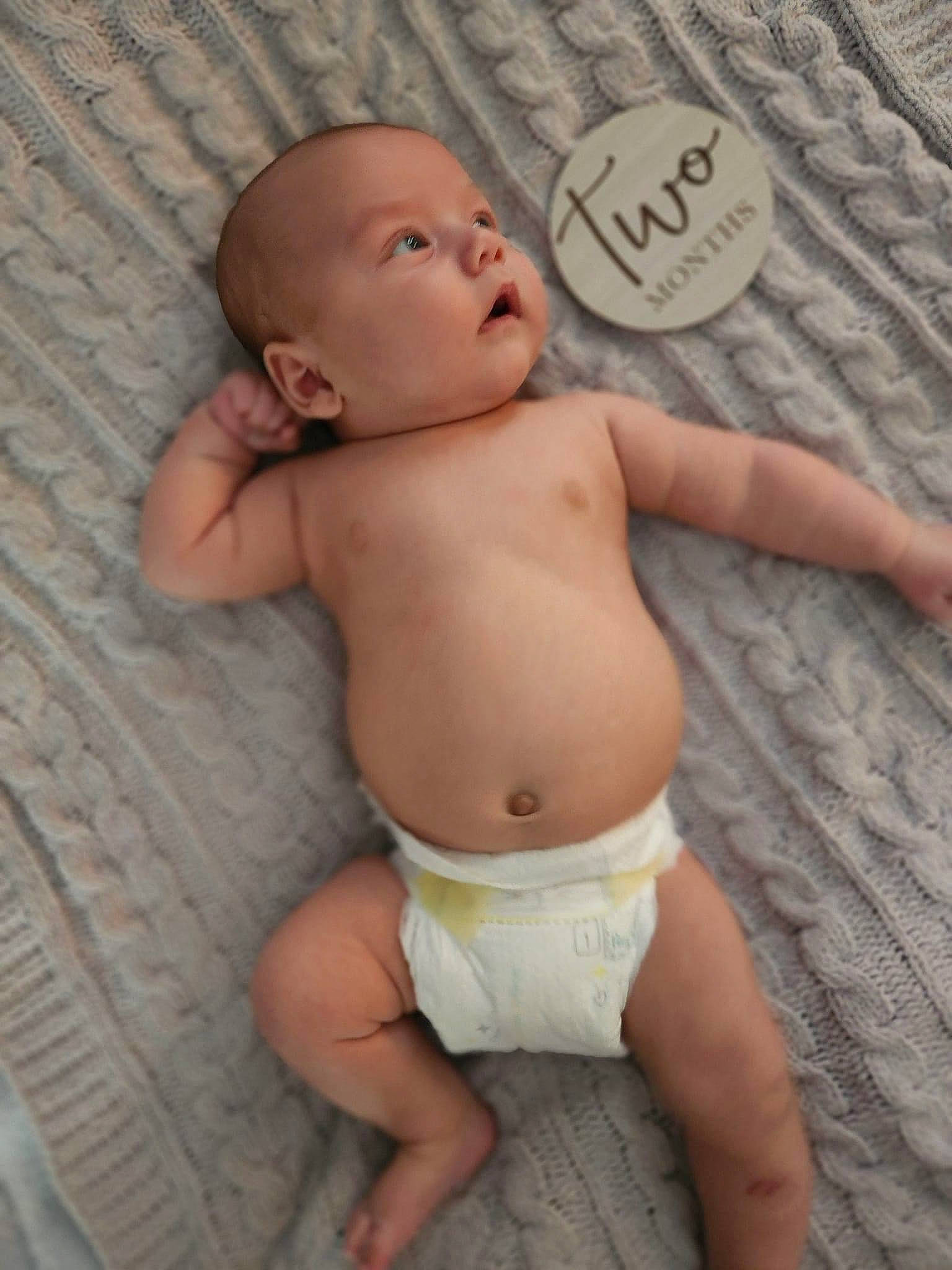 Kashton joined the competition — help win amazing prizes! abdomen, baby, barechested, cheek, chest, chin, diaper, eye, face, happy, head, leg, muscle, organ, person, skin, stomach, textile, thigh, toddler