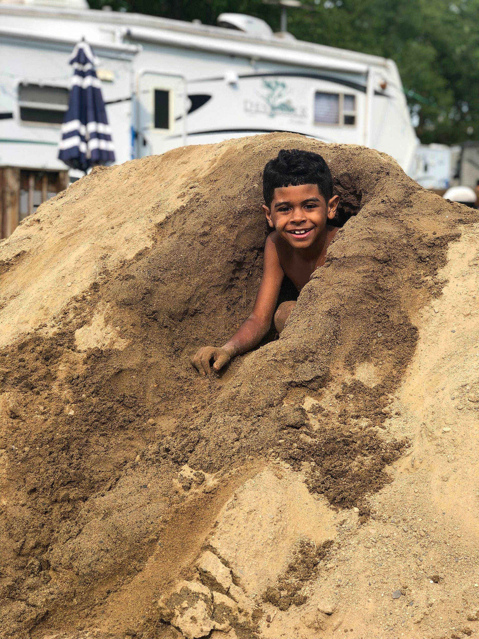 Noah joined the competition — help win amazing prizes! asphalt, competition, concrete, flash_photography, fun, geological_phenomenon, happy, joy, landscape, mud, people_in_nature, person, recreation, rock, sand, shadow, slope, smile, soil, t_shirt