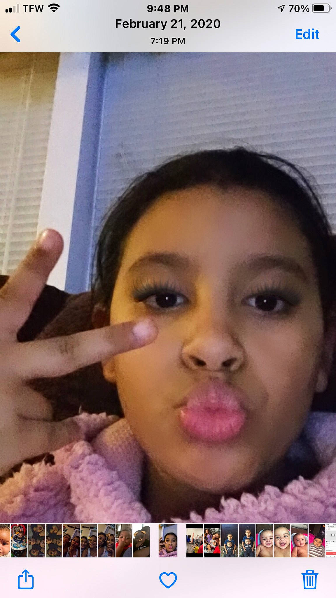 Tianna is registered to the contest to win money with this photo: cheek, chin, cool, eye, eyebrow, eyelash, finger, forehead, gesture, hair, hairstyle, happy, head, iris, jaw, joy, lip, mouth, neck, nose