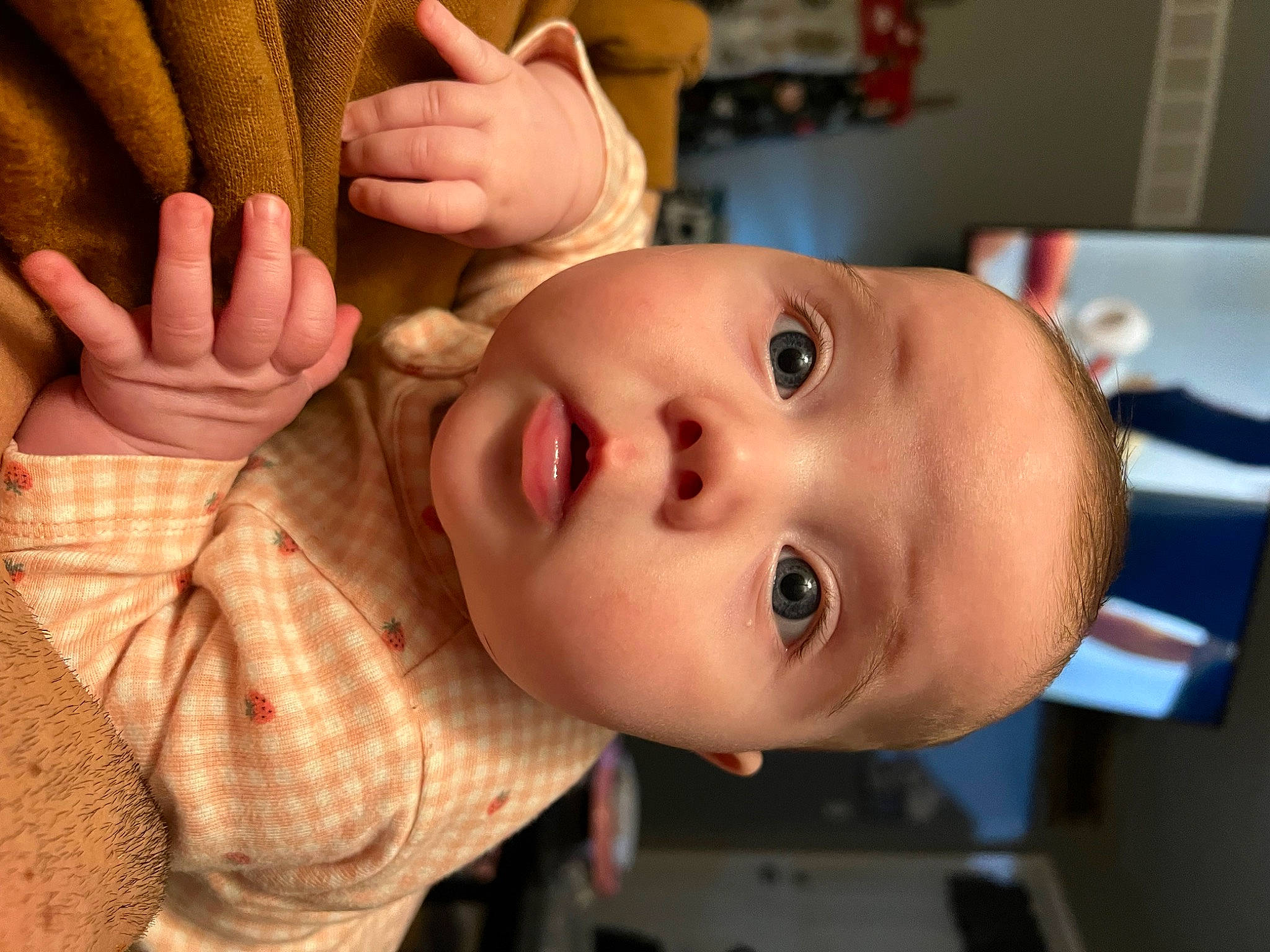 Skyler joined the competition — help win amazing prizes! baby, cheek, chin, ear, eye, eyebrow, eyelash, face, facial_expression, forehead, happy, head, human_body, iris, lip, mouth, neck, nose, person, skin