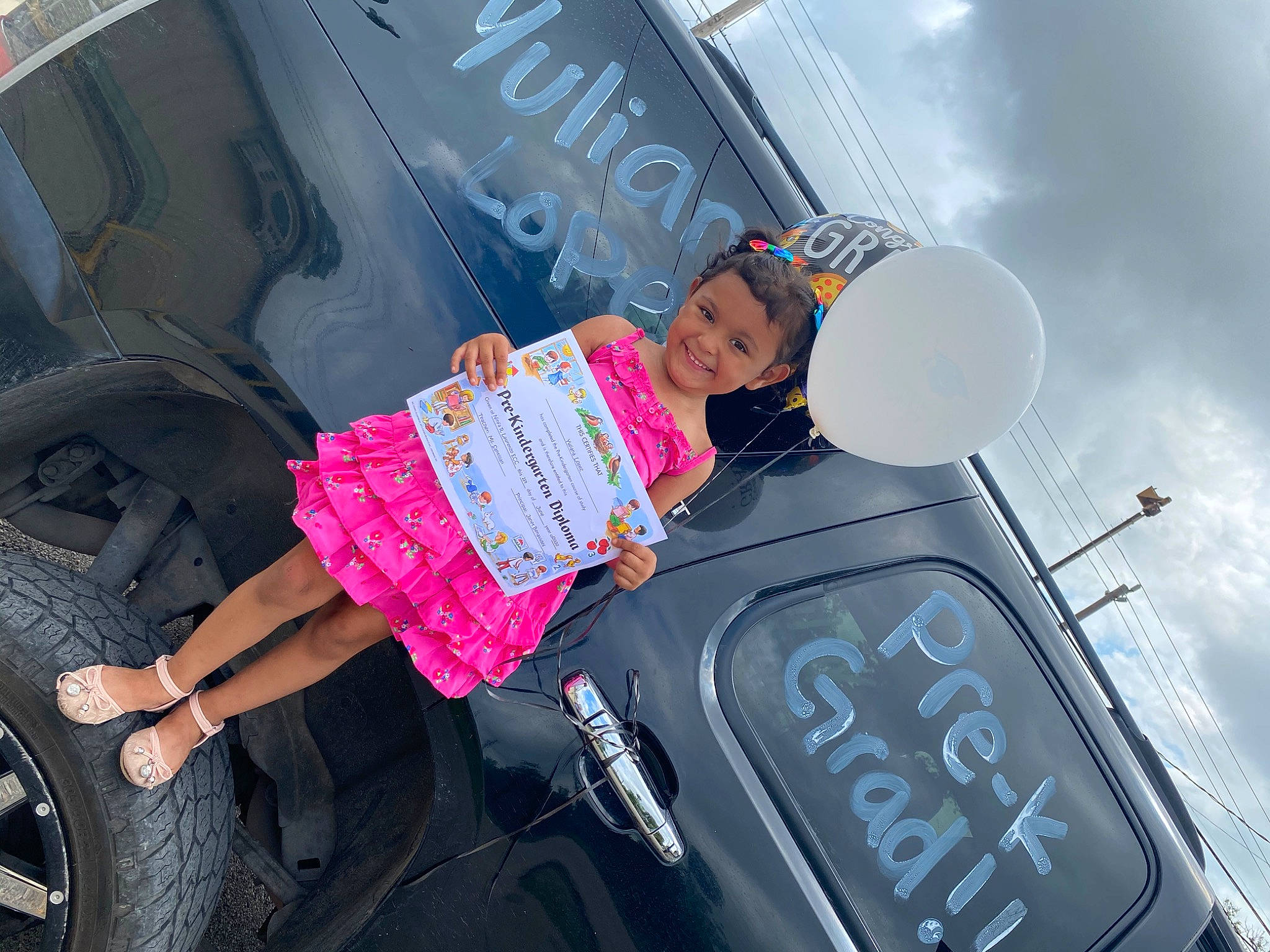 Yuliana joined the competition — help win amazing prizes! auto_part, automotive_exterior, automotive_tire, automotive_window_part, family_car, joy, motor_vehicle, person, pink, vehicle, vehicle_door