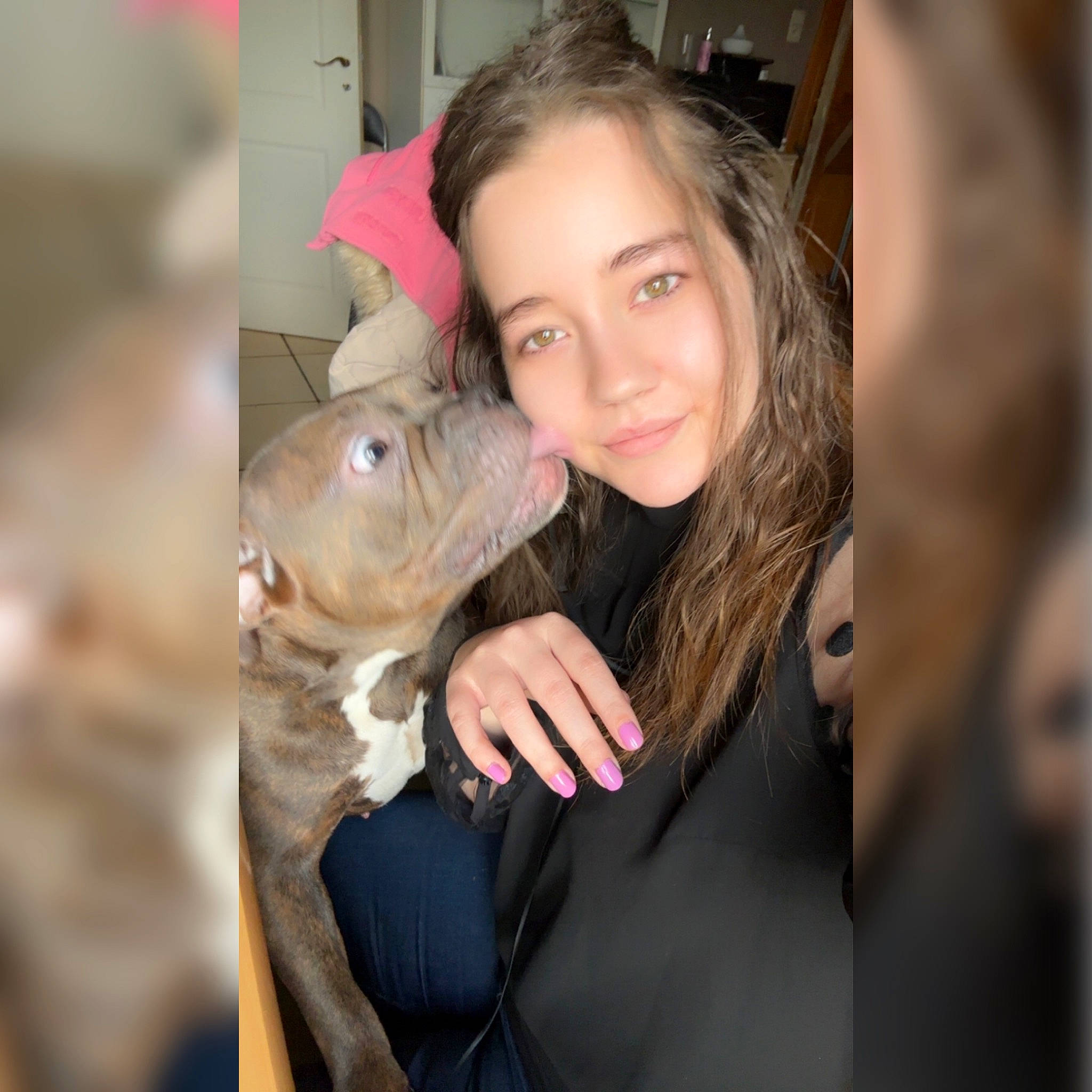 Yumi a rejoint le concours — aidez-le/la à gagner de superbes lots ! blond, canidae, carnivore, companion_dog, dog, dog_breed, event, eyelash, fawn, fish, fur, happy, selfie, smile, snout, sporting_group, toy, toy_dog, working_animal, wrinkle