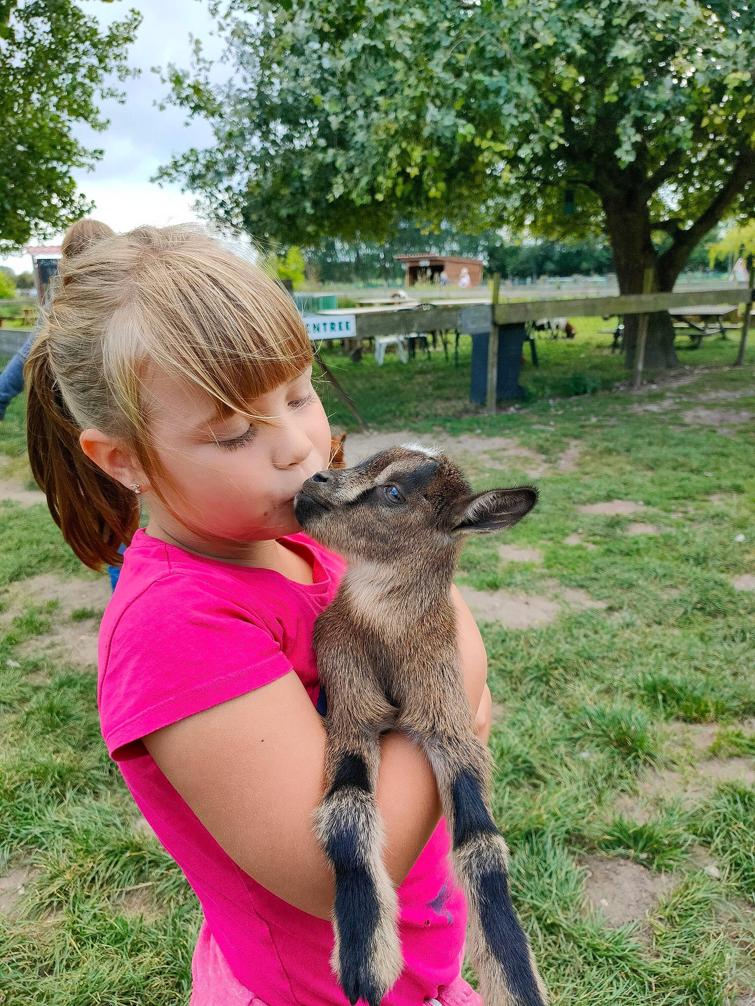 Manon a rejoint le concours — aidez-le/la à gagner de superbes lots ! botany, canidae, child, companion_dog, dinosaur, dog_breed, fawn, fun, grass, grassland, happy, leisure, person, plant, recreation, sky, terrestrial_animal, toddler, tree, wildlife