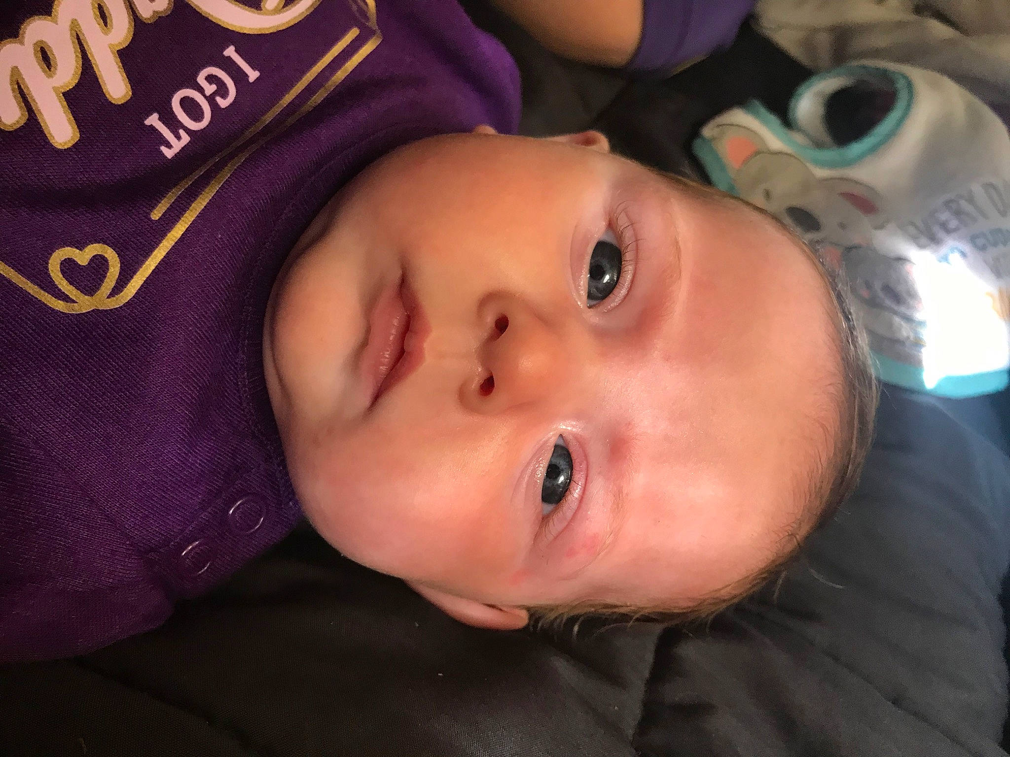 Alaska is registered to the contest to win money with this photo: baby, baby_toddler_clothing, cheek, child, chin, cool, eyebrow, eyelash, forehead, fun, happy, hat, iris, lip, mouth, nose, person, plant, skin, smile