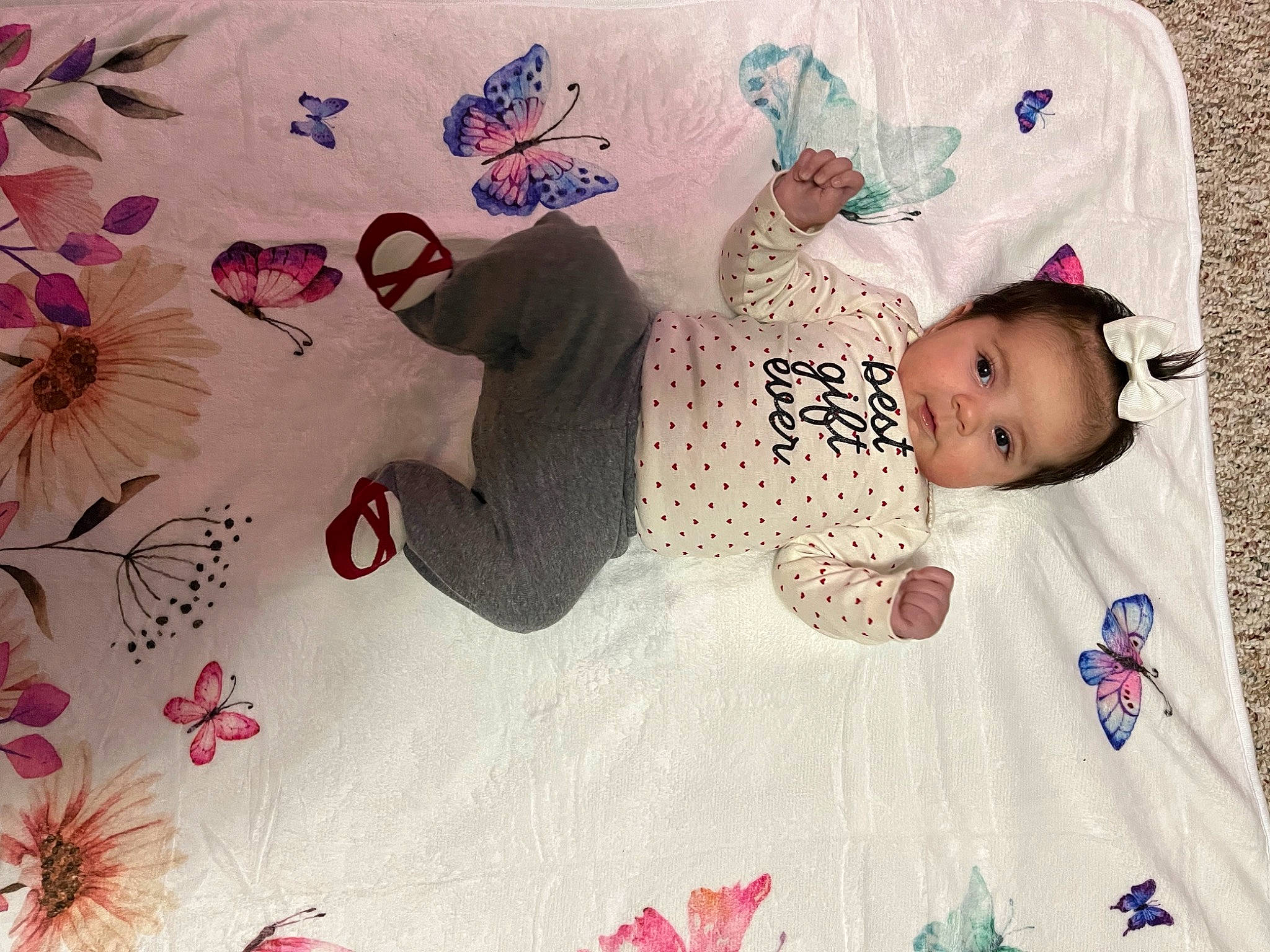 Serena joined the competition — help win amazing prizes! arm, baby, baby_toddler_clothing, beauty, bedding, child, design, dress, happy, linens, magenta, pattern, person, petal, pink, plant, room, sleeve, t_shirt, textile